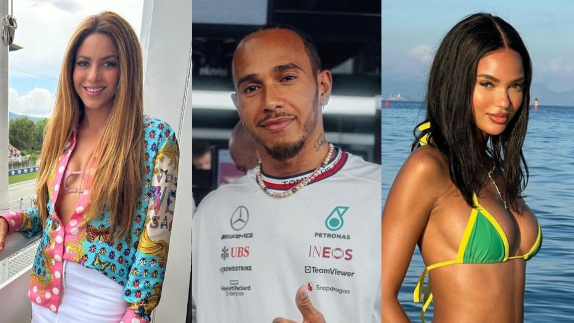 Lewis Hamilton estaria se relacionamento com modelo brasileira após romance com Shakira