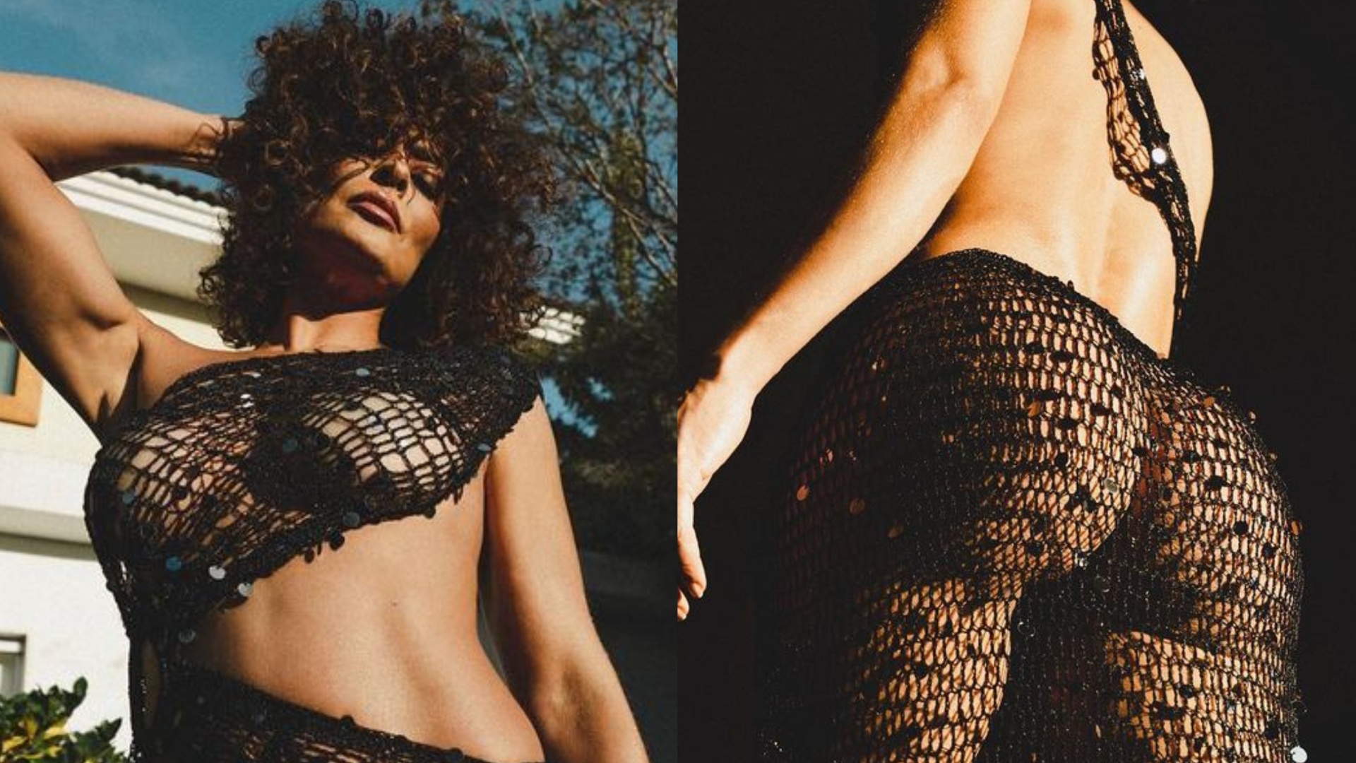 Sem nada por baixo, Juliana Paes cobre só o necessário com roupa vazada: ‘Deusa’