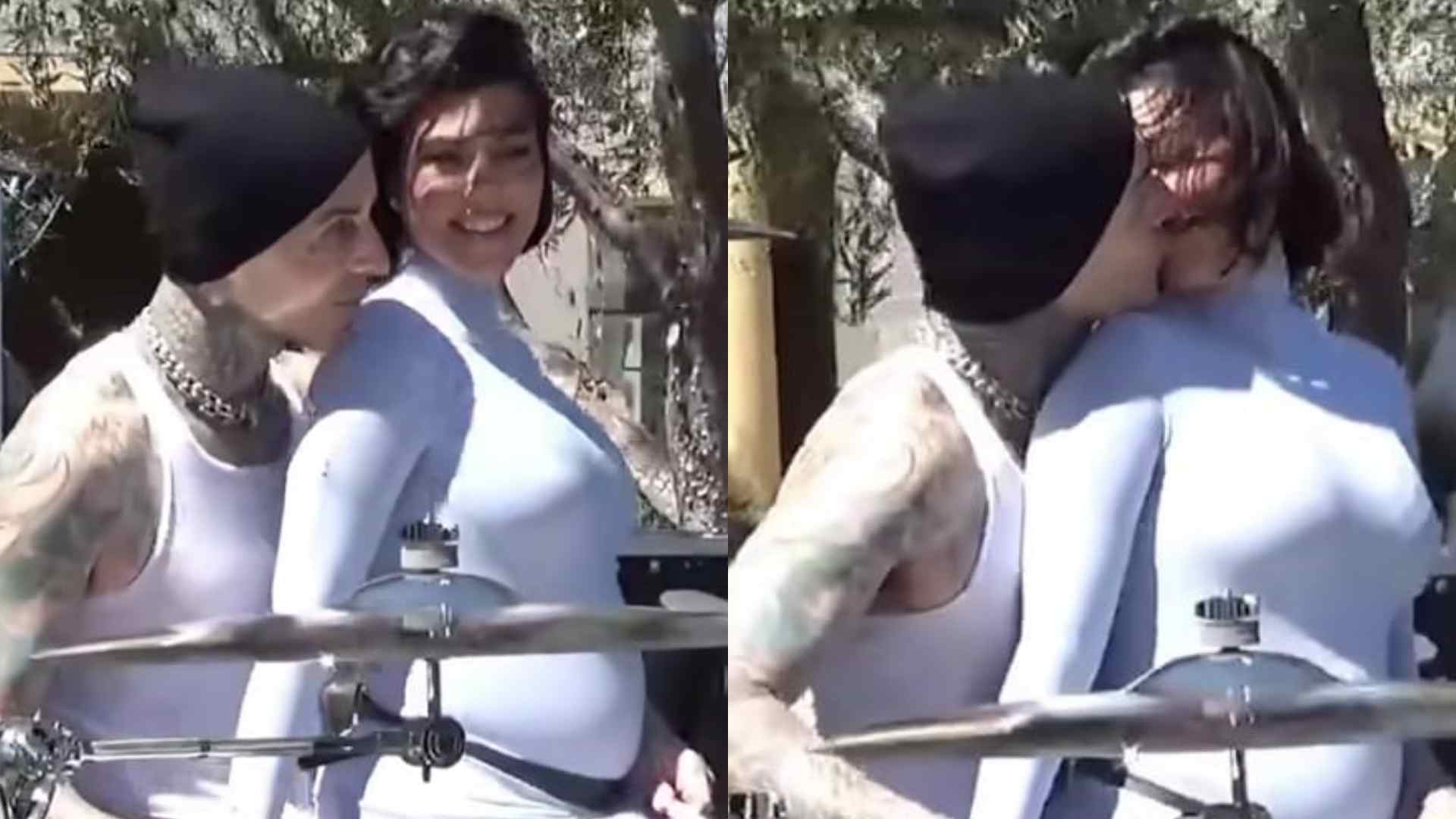 Kourtney Kardashian e Travis Baker revelam sexo do primeiro filho