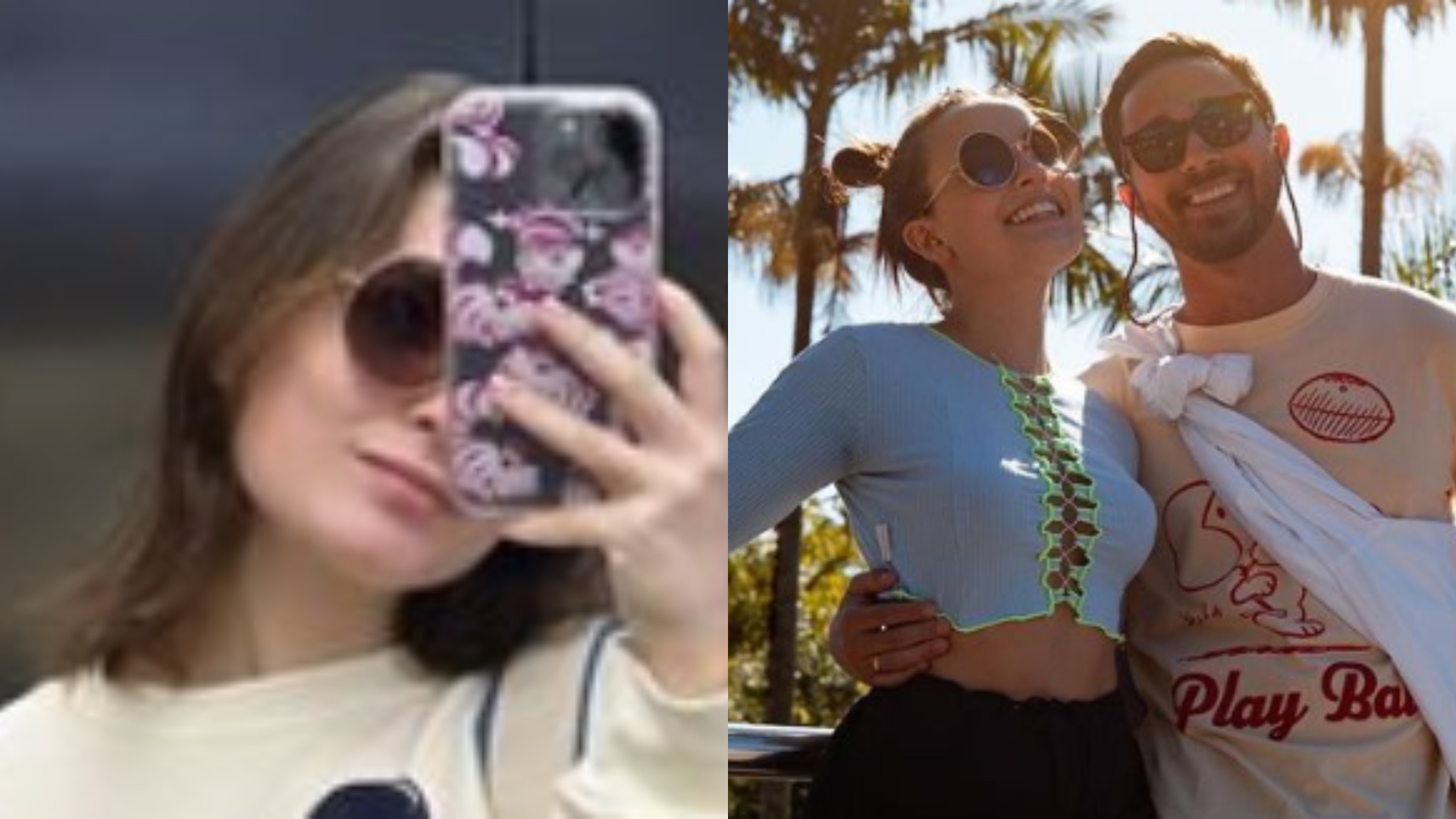 Larissa Manoela rouba roupa de André Luiz Frambach e brinca: ‘Qual a chance’