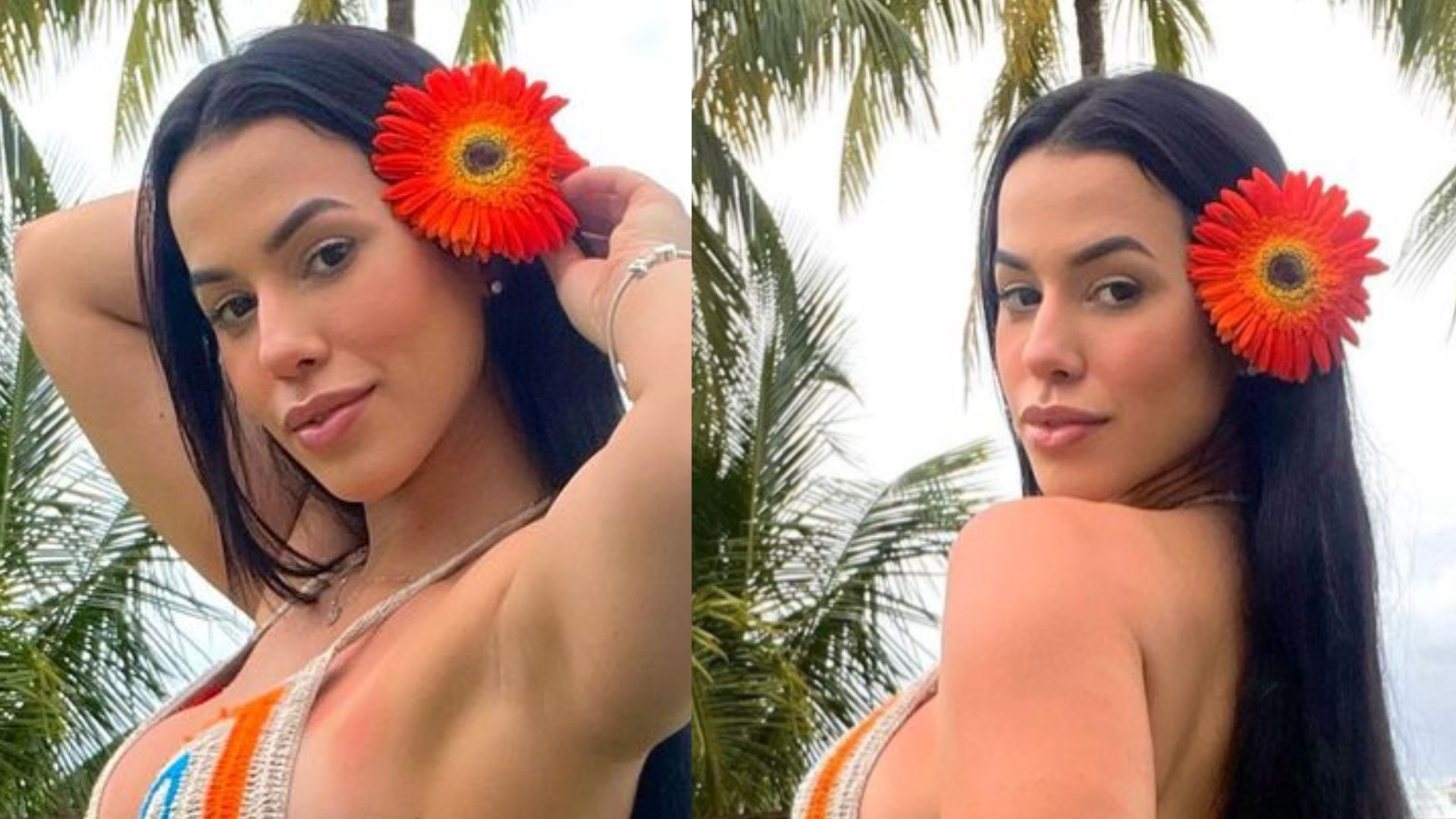 Larissa Tomásia deixa polpa dos seios à mostra ao dispensar biquíni: “Pequena Sereia”