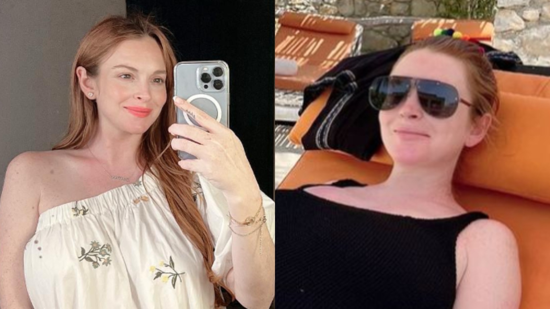 Gravidíssima, Lindsay Lohan encanta com barrigão em nova foto