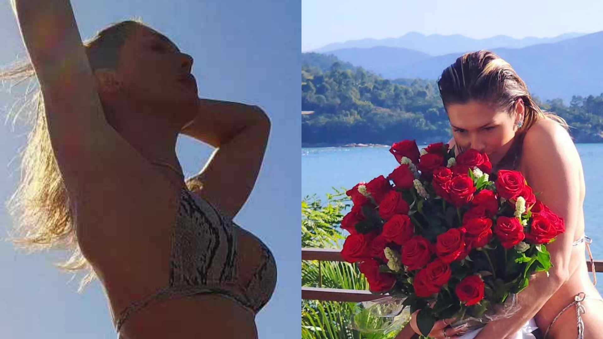 Lívia Andrade ostenta curvas impecáveis em cliques de biquíni à beira da piscina