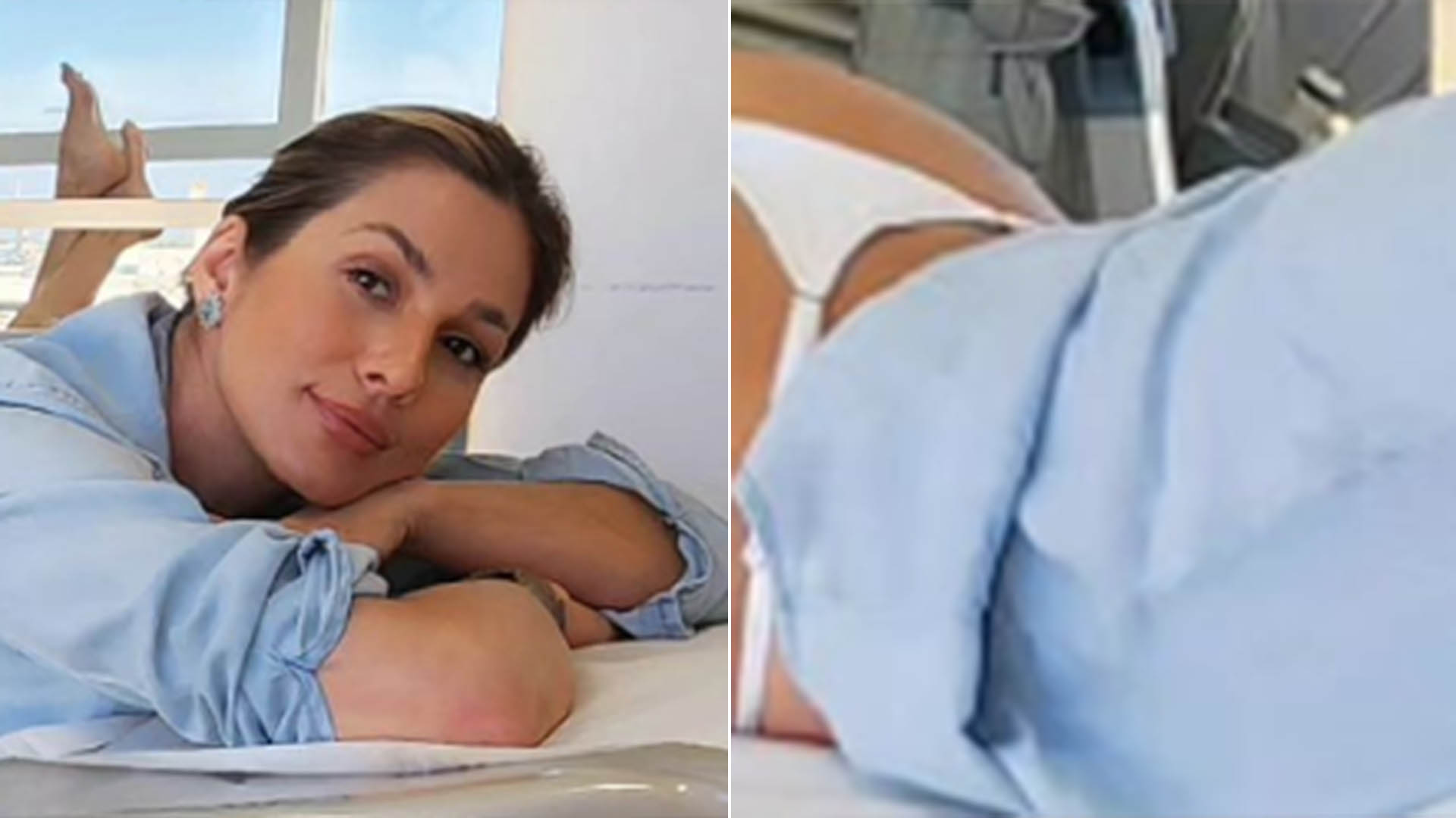 Lívia Andrade empina o bumbum ao frequentar clínica de estética