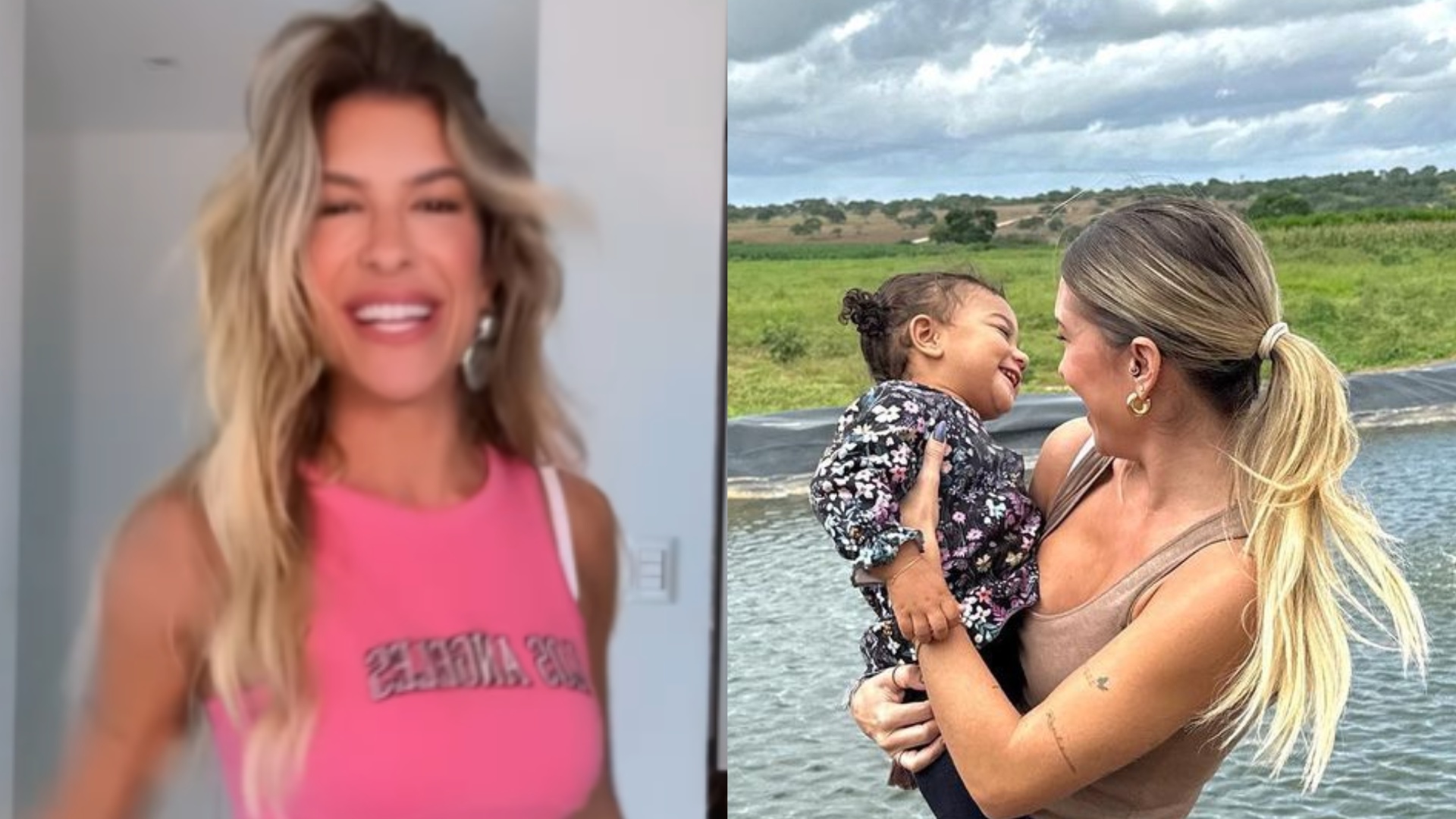Lore Improta resgata vídeo de quando era criança: ”Será que Liz puxou a quem?”