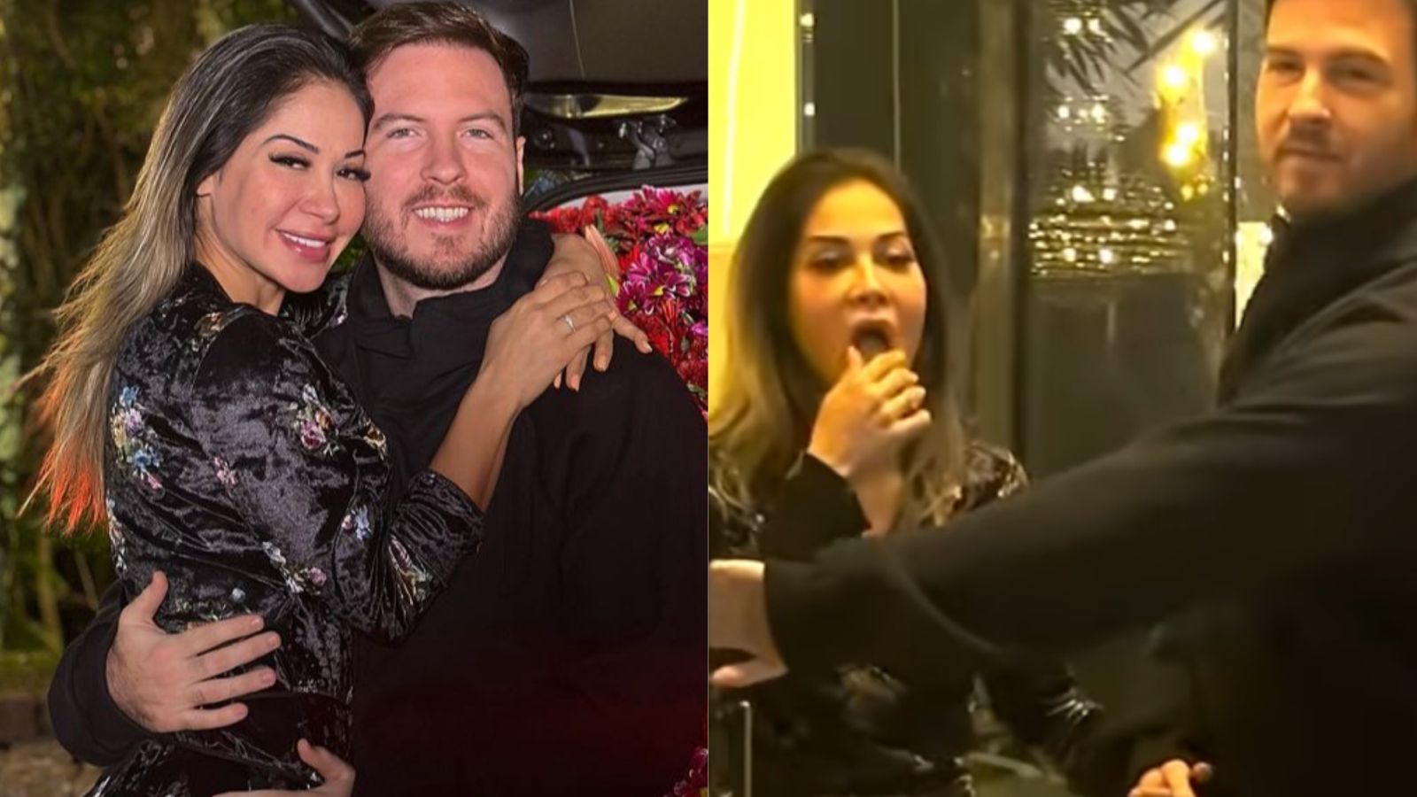 Maíra Cardi reage após ganhar carrão forrado com rosas do noivo: “Susto”