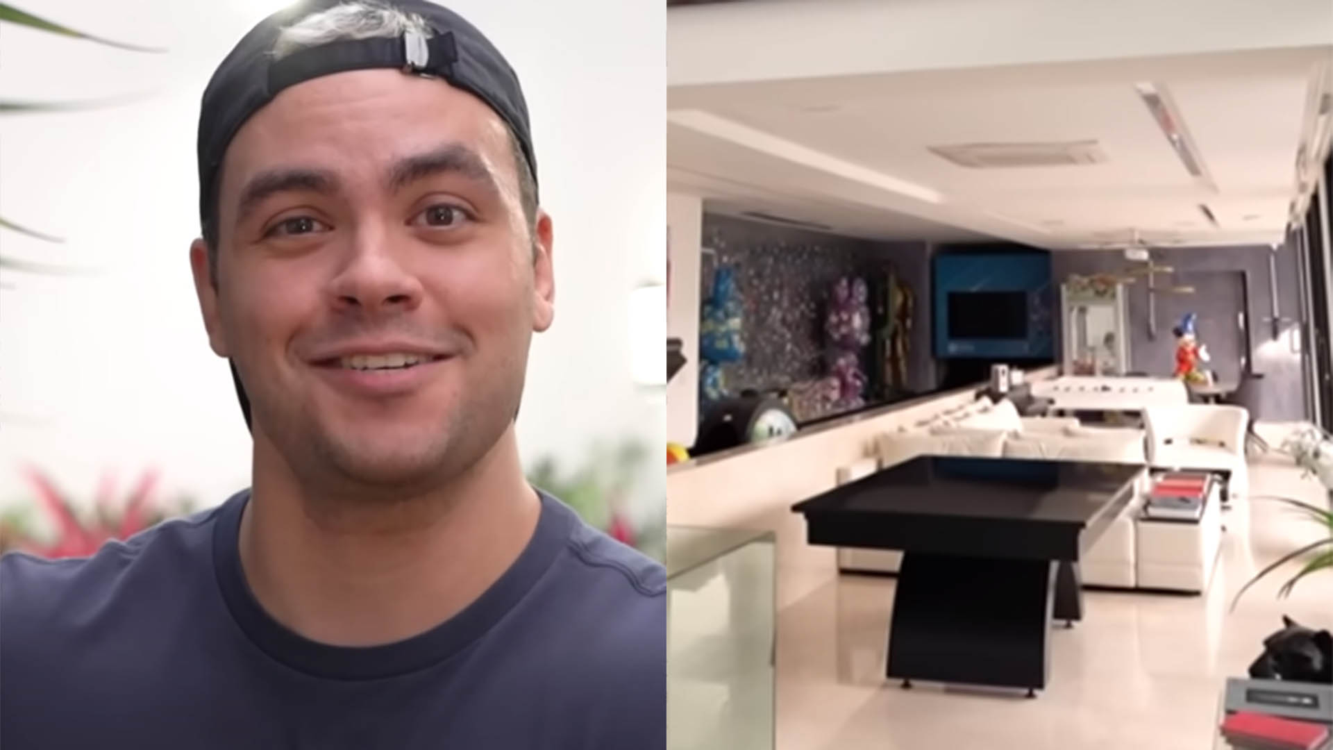 Luccas Neto revela detalhes de sua mansão luxuosa no Rio de Janeiro