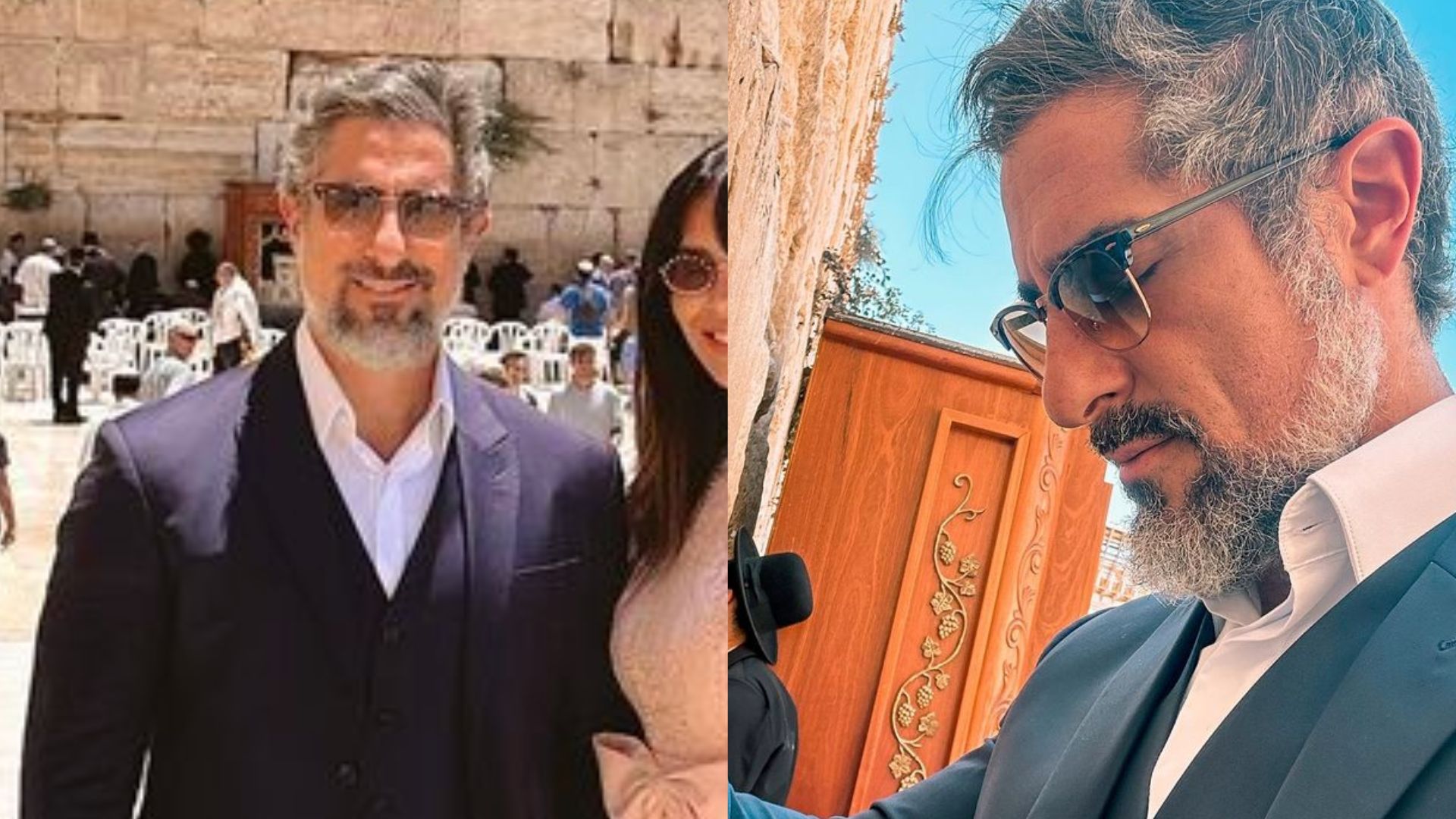 Marcos Mion reúne a família durante viagem para Jerusalém: “Muito chique”