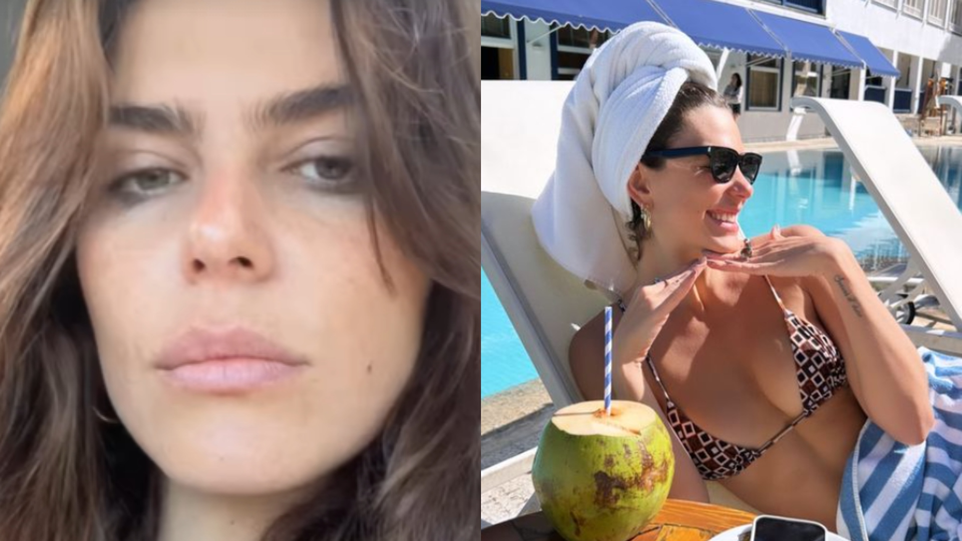 De maquiagem borrada, Mariana Goldfarb ostenta beleza natural e brinca: ‘Solteira não dorme’
