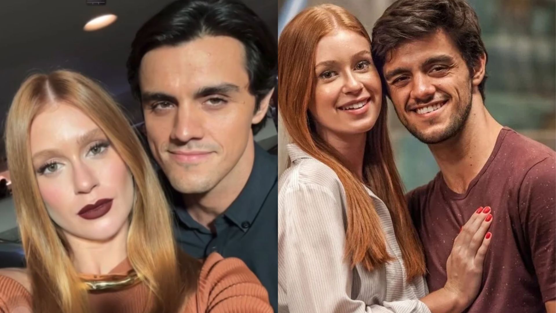 Marina Ruy Barbosa ensina Felipe Simas a fazer ‘carão’ em vídeo e surpreende