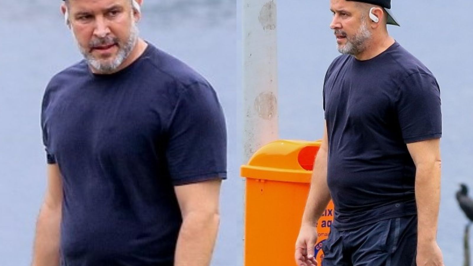 Murilo Benício radicaliza o visual e surge careca durante caminhada