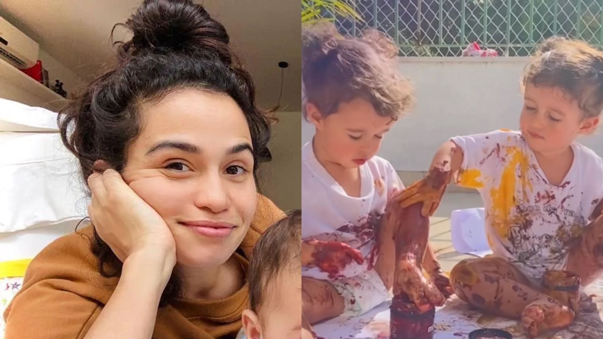 Momento fofura! Nanda Costa ‘flagra’ as gêmeas fazendo arte e se derrete: “Maravilhosas”