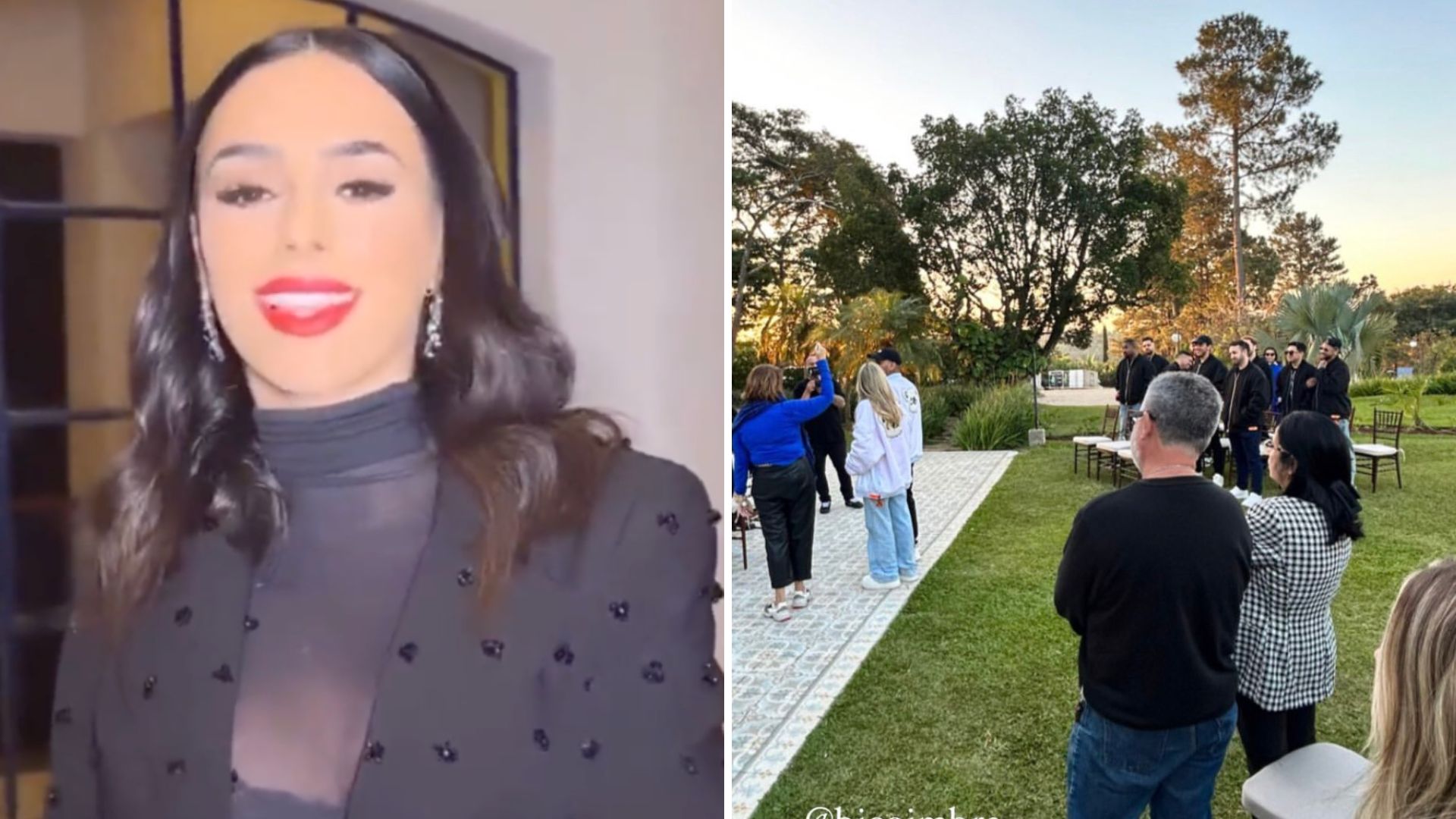 Tudo em paz! Neymar e Bruna Biancardi reaparecem juntinhos em ensaio no altar