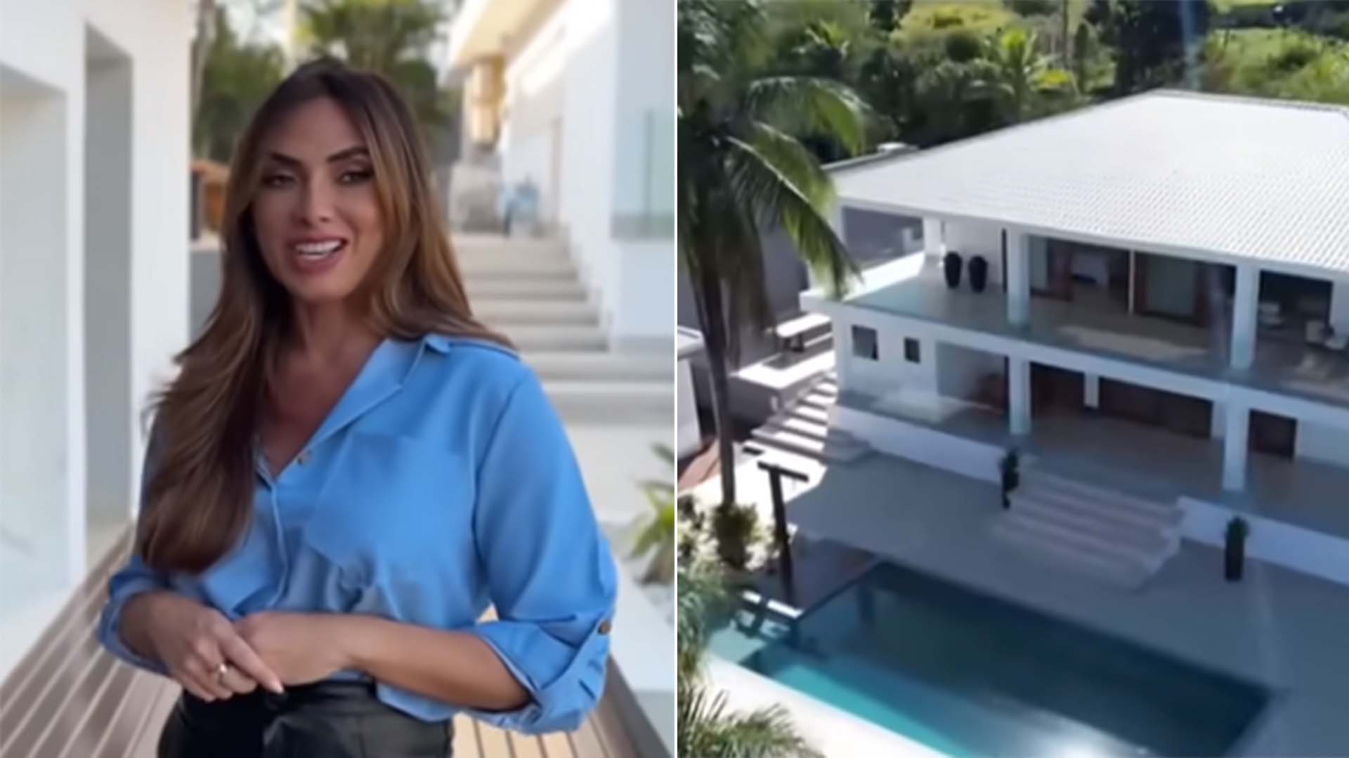Nicole Bahls faz tour em sua mansão de 12 quartos em Itaboraí, Rio de Janeiro