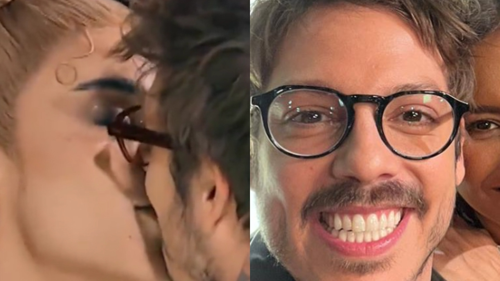Fábio Porchat dá beijão em Pabllo Vittar durante gravação de programa