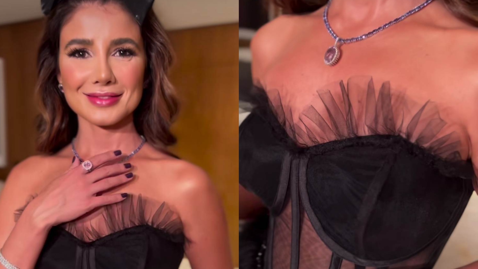 Com a aparência diferente, Paula Fernandes surpreende com look: ‘Barbie gótica’