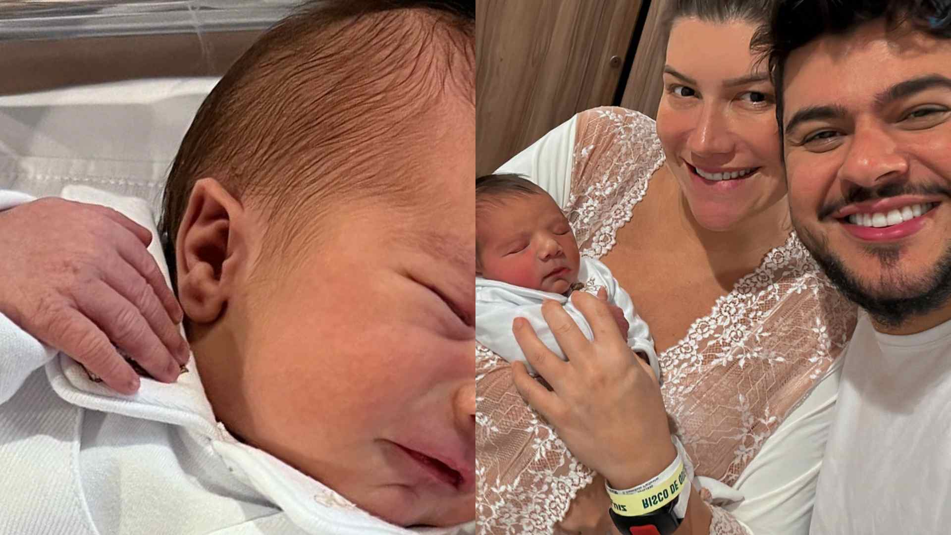 Após alta da UTI, mulher do cantor sertanejo Cristiano celebra primeira semana do filho