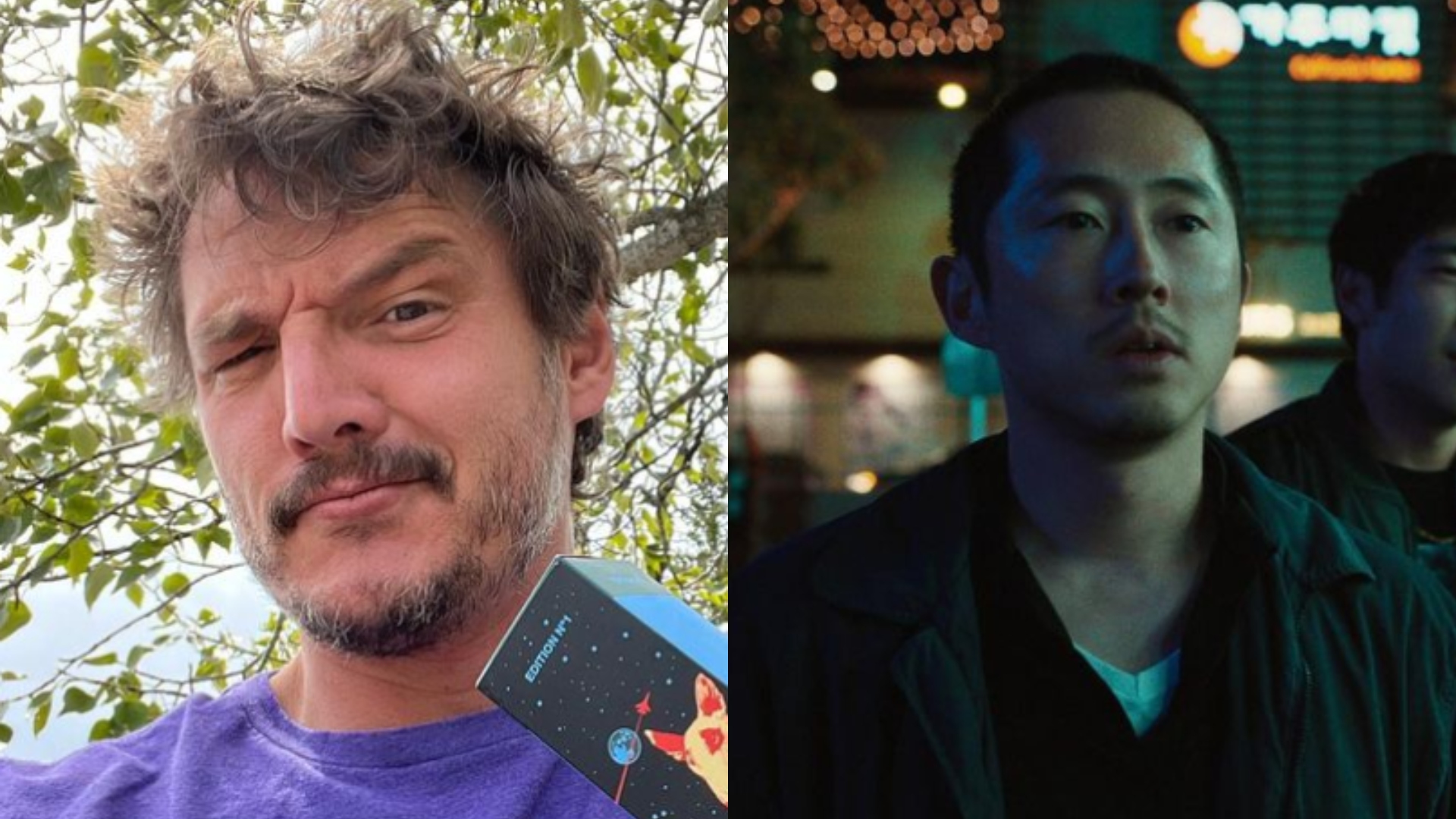 Web vai à loucura com encontro de Pedro Pascal e Steven Yeun: ‘Lendário’