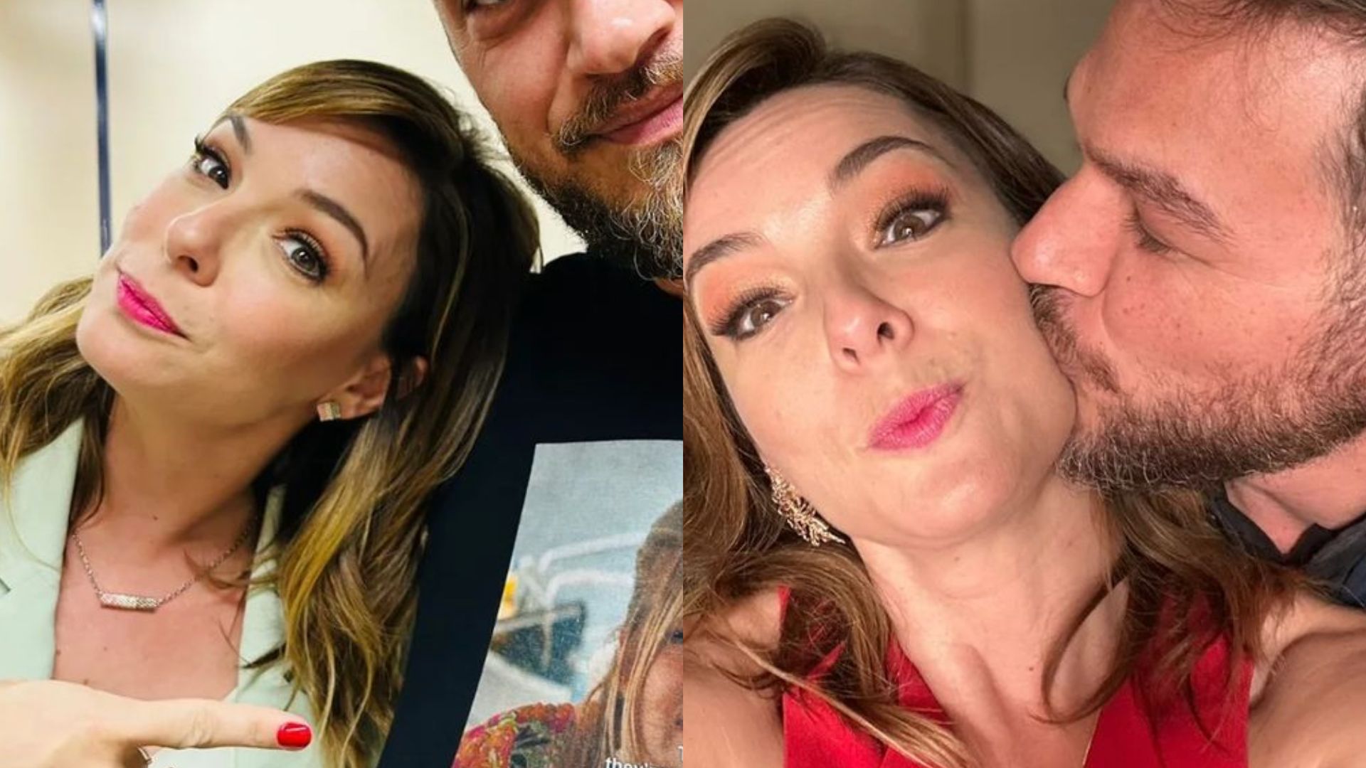 Regiane Alves se derrete por Emílio Dantas nos bastidores da novela: “Meu vilão favorito”