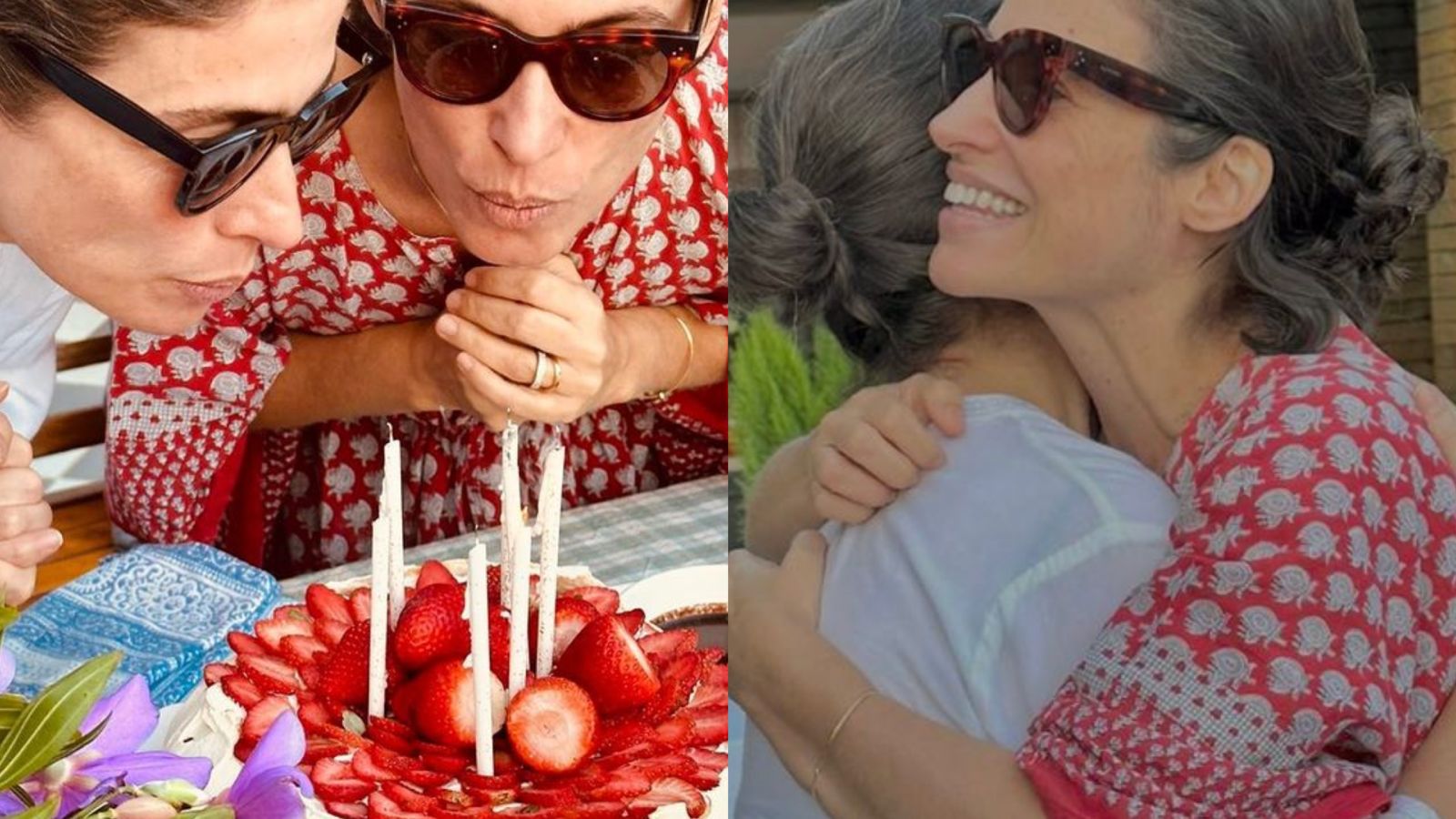 Renata Vasconcellos impressiona ao celebrar 51 anos com irmã gêmea: “Iguais”