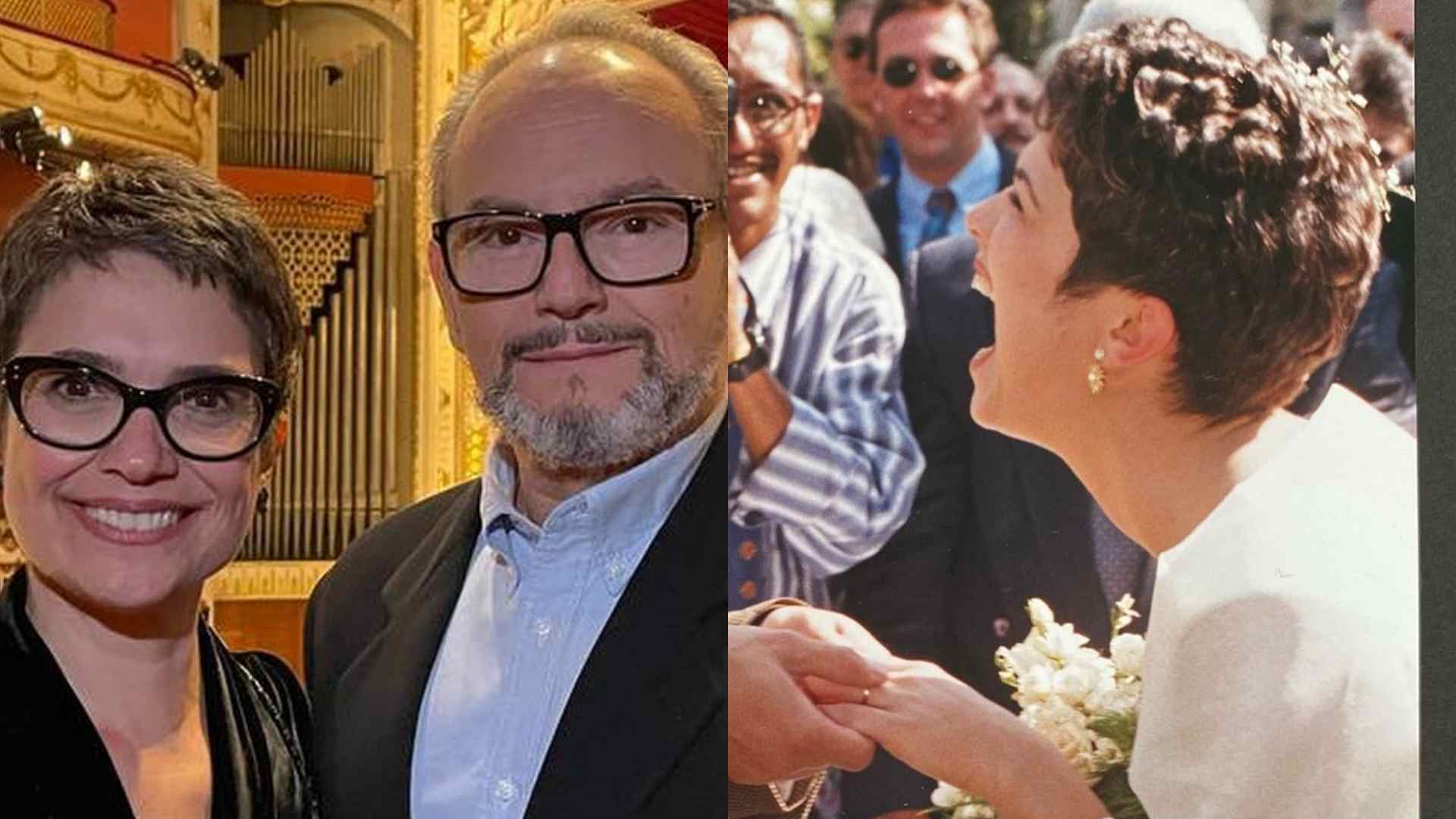 Sandra Annenberg surpreende ao postar clique antigo ao lado do marido: “Amor existe”