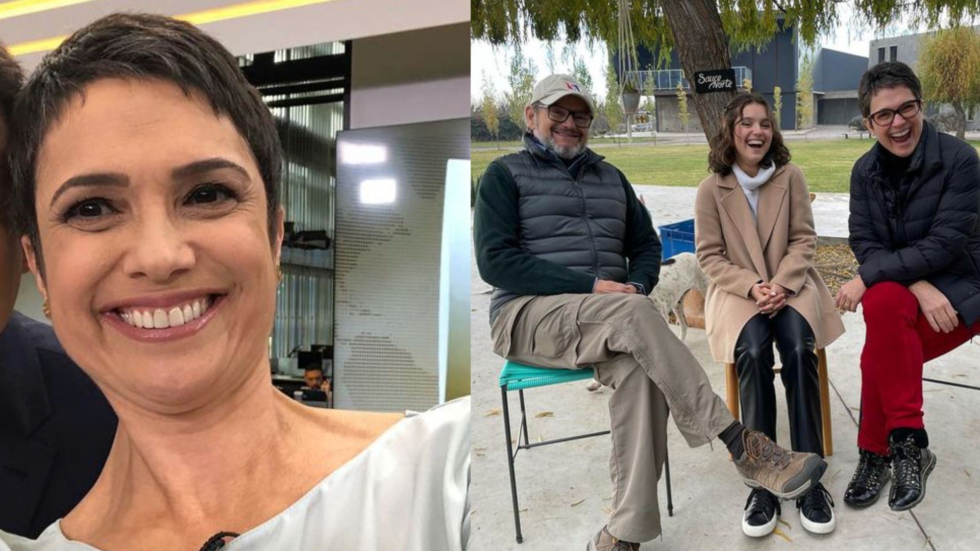 Sandra Annenberg se emociona ao completar 55 anos na companhia da família: “Viva!”