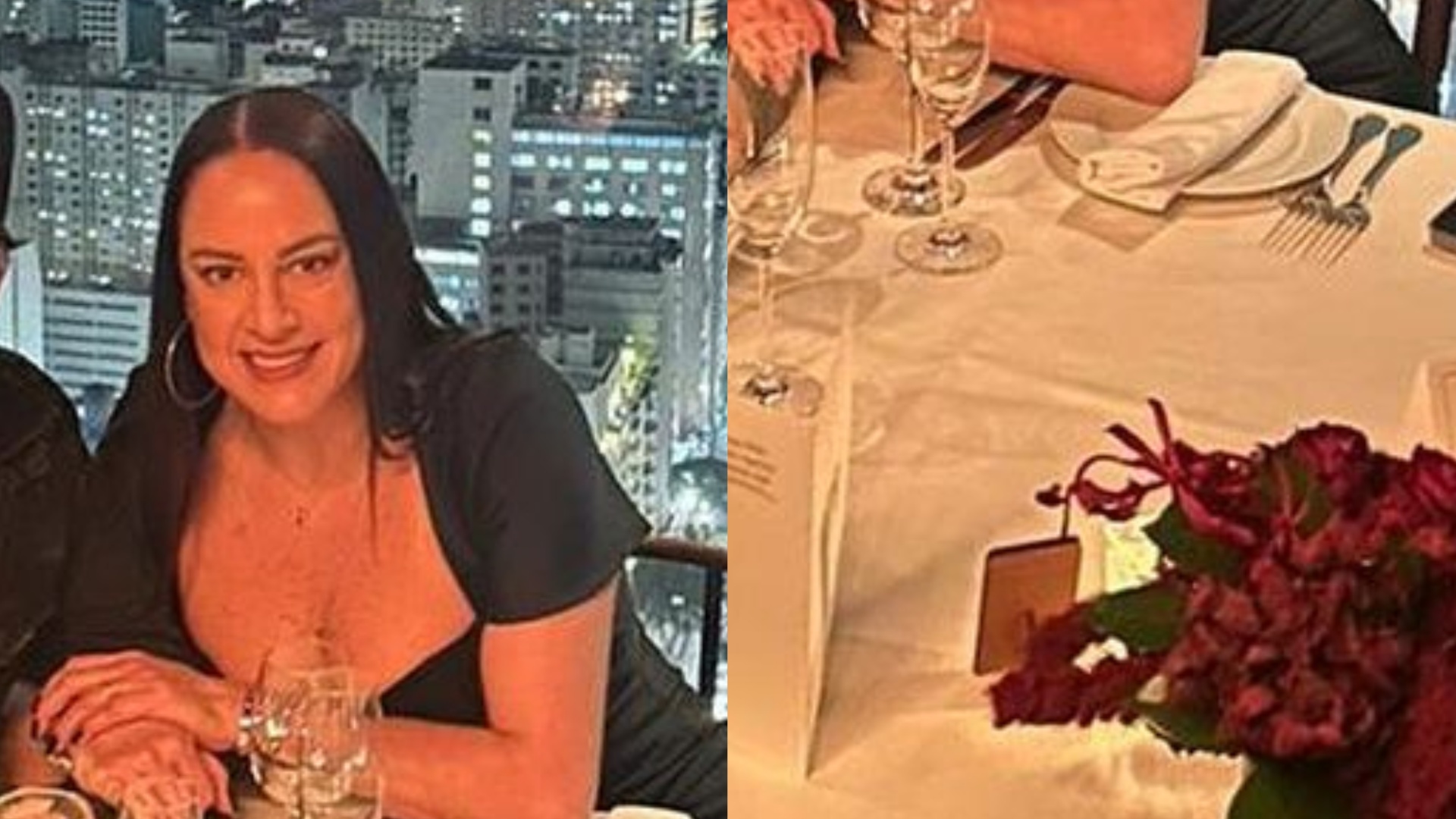 Silvia Abravanel mostra jantar luxuoso com o noivo: ‘Gatinhos’