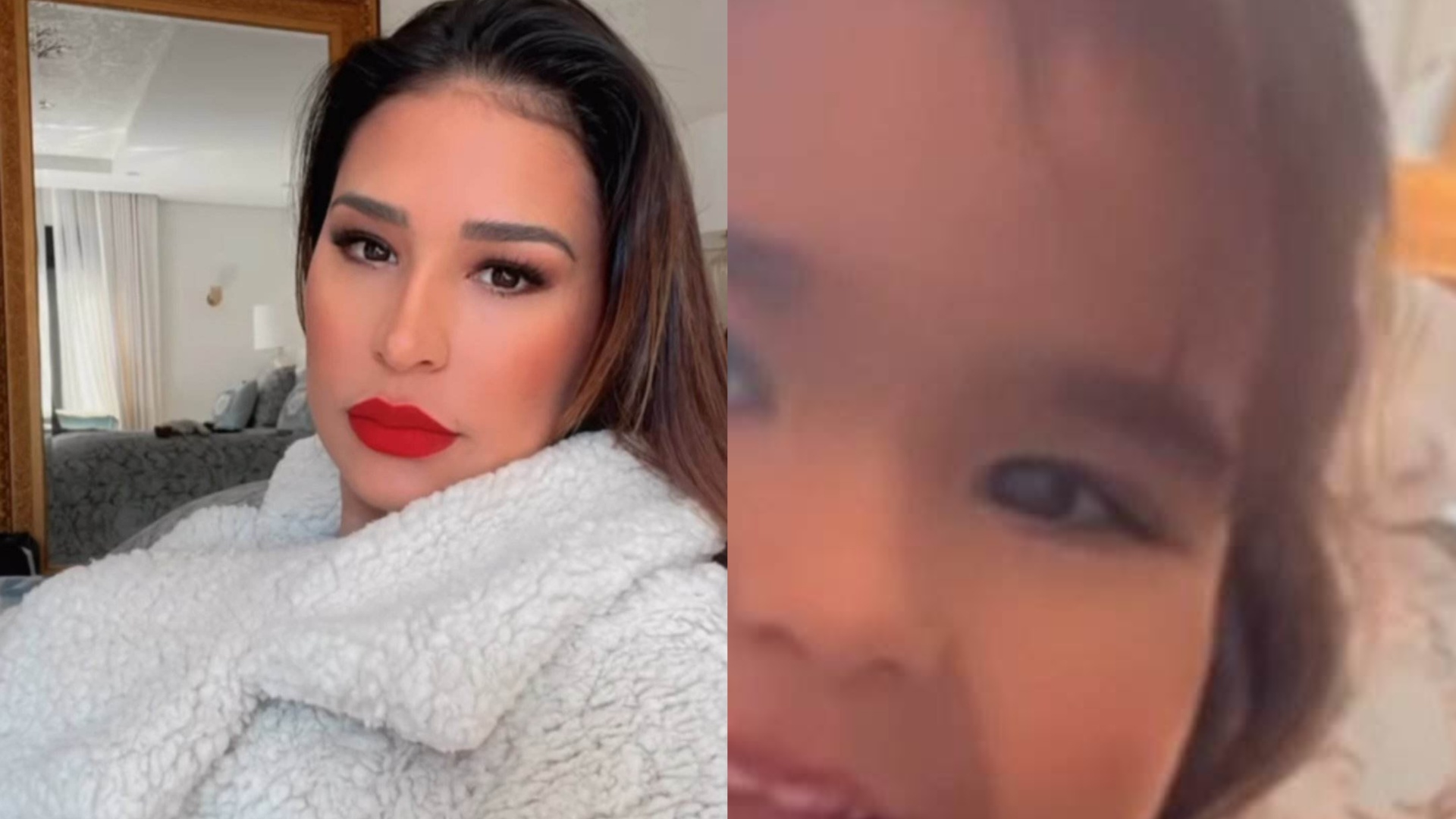 Com a filha, Simone Mendes passa batom e pequena rouba a cena com fofura