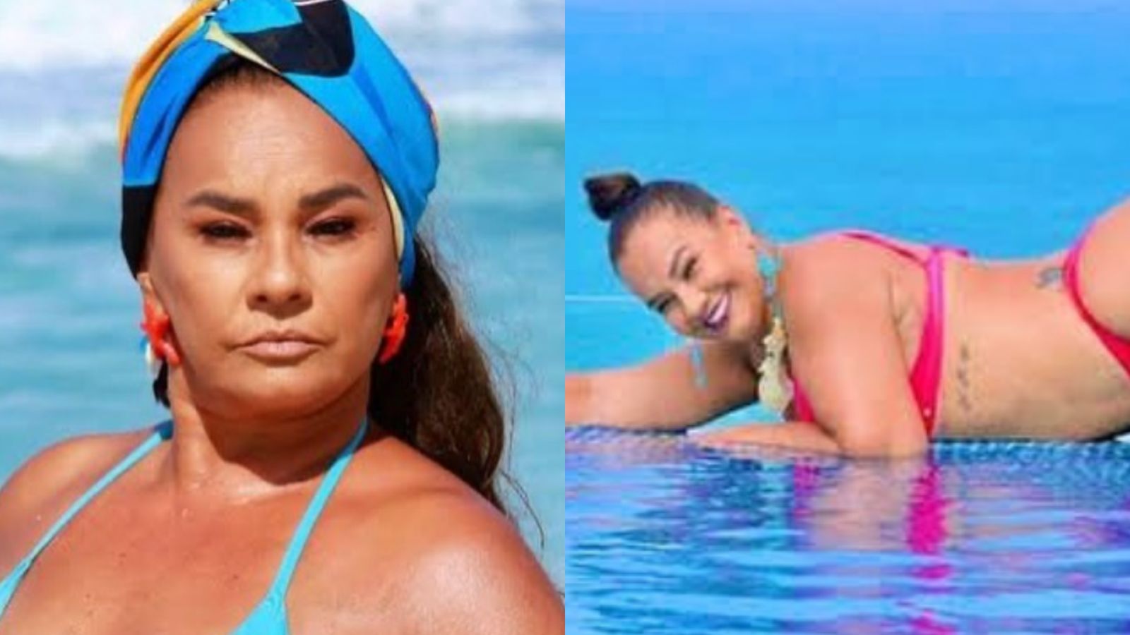 De biquíni, Solange Couto coloca corpão impecável para jogo: ‘Espetáculo’