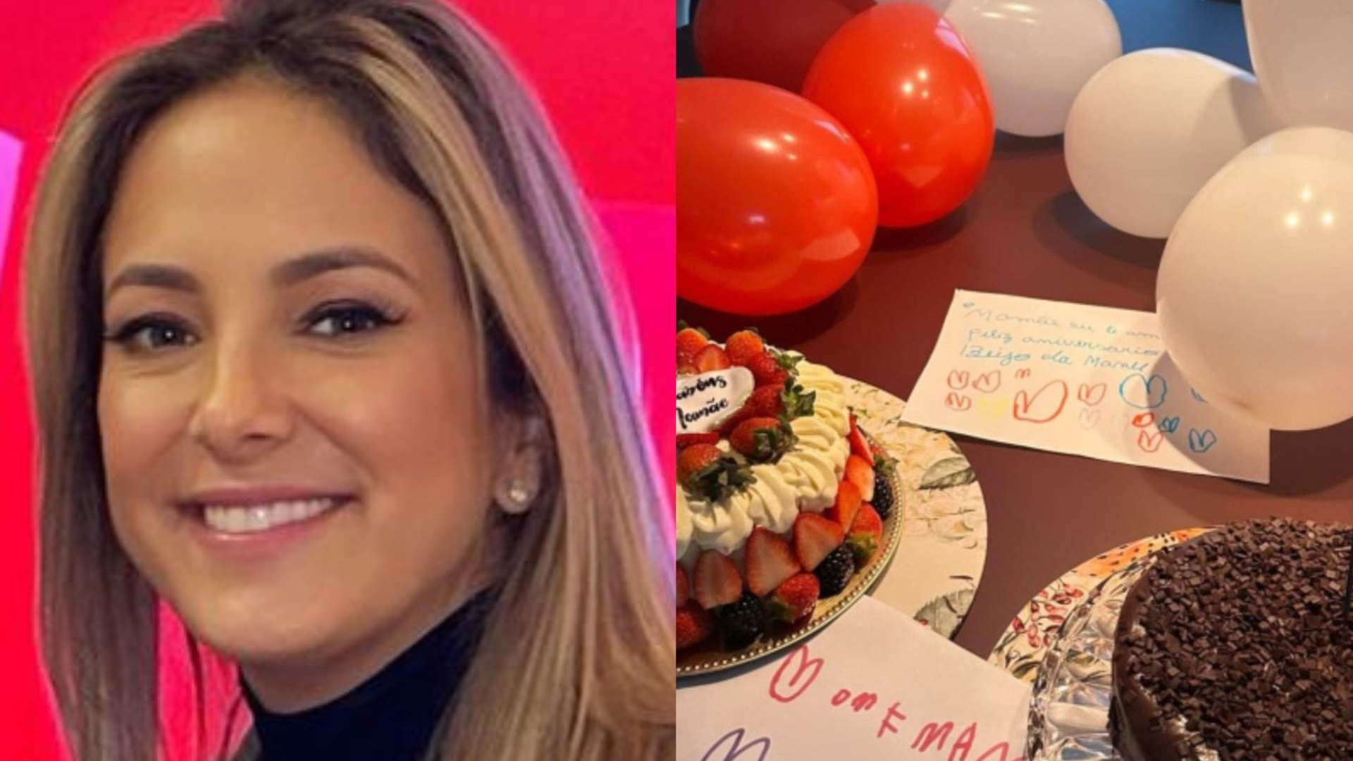 Em seu aniversário, Ticiane Pinheiro acorda com surpresa das filhas