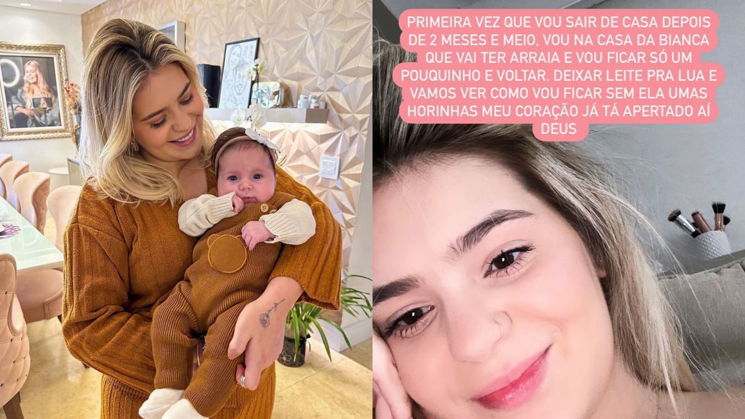 Viih Tube revela que vai sair pela primeira vez após se tornar mãe: ‘Meu coração já está apertado’