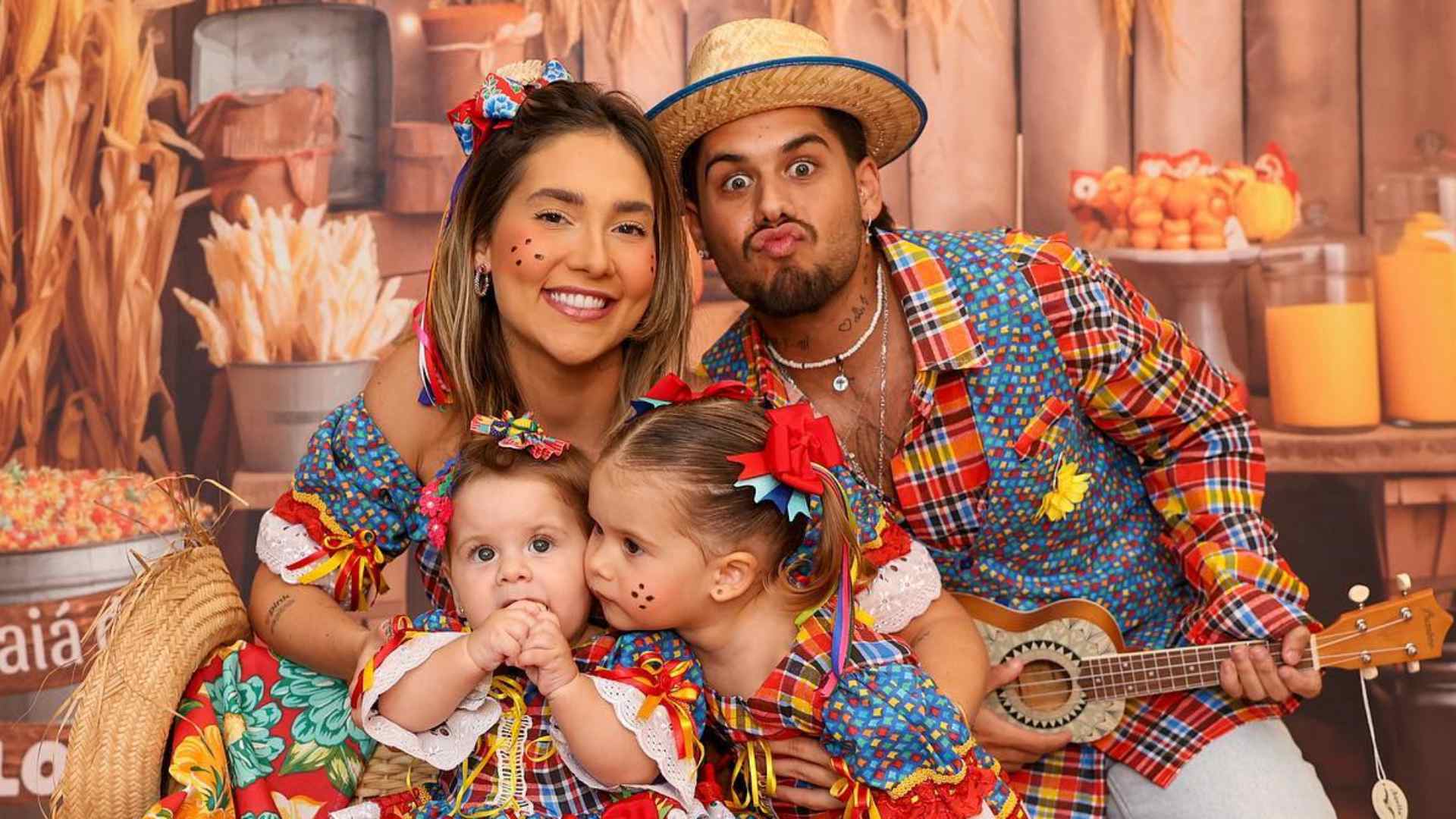 Virginia Fonseca e Zé Felipe comemoram mesversário da filha com Festa Junina