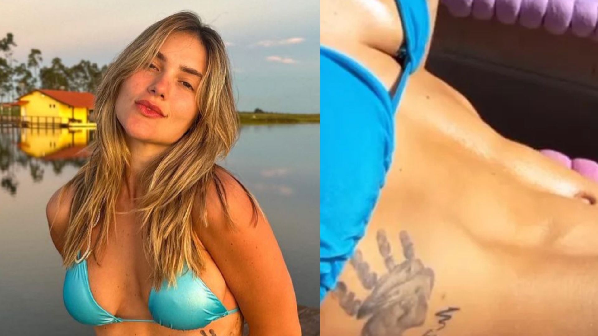 De fio-dental, Virginia Fonseca abre momento de intimidade na beira da piscina