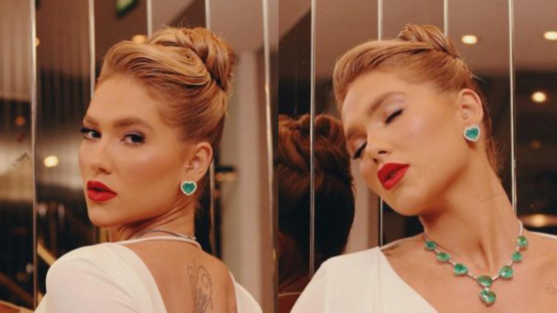 Virginia Fonseca estreia visual novo em leilão de Neymar com look arrasador