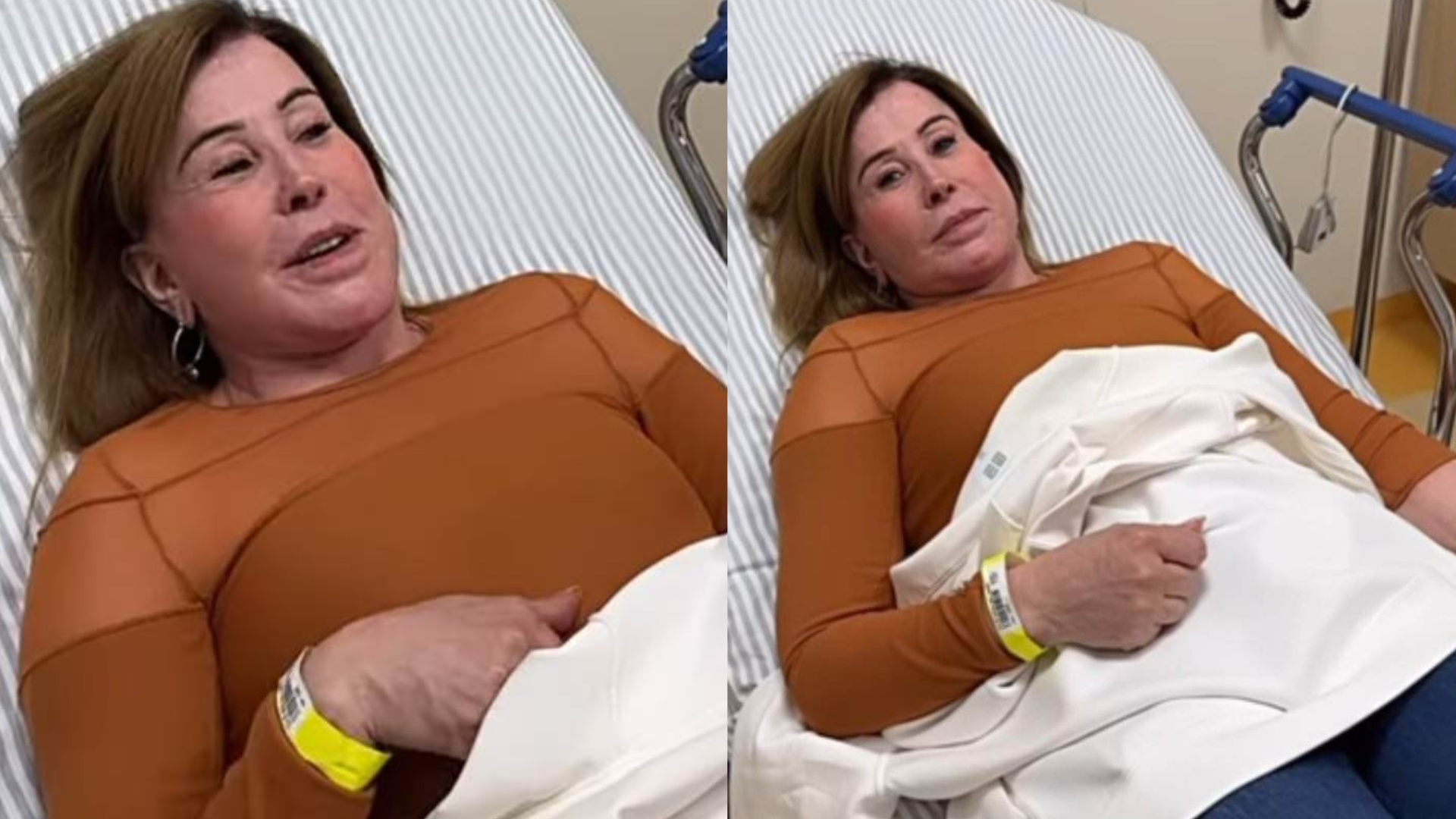 Horas antes de deixar o Brasil, Zilu Camargo para no hospital: ‘Doentinha’