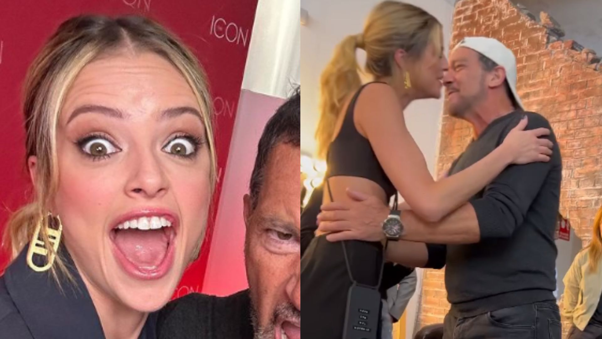 Agatha Moreira fica eufórica ao se encontrar com Antonio Banderas: “Parece um sonho!”