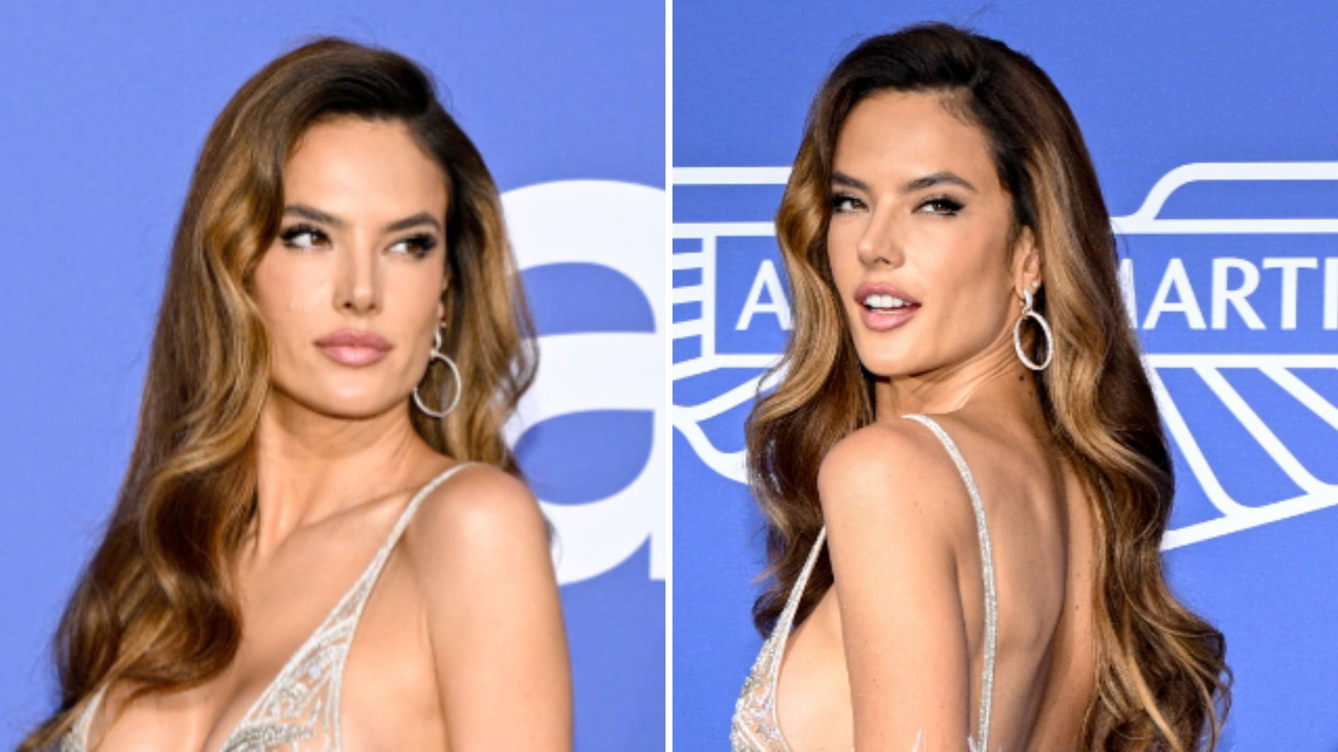 Alessandra Ambrósio gera comoção em Cannes com vestido totalmente transparente