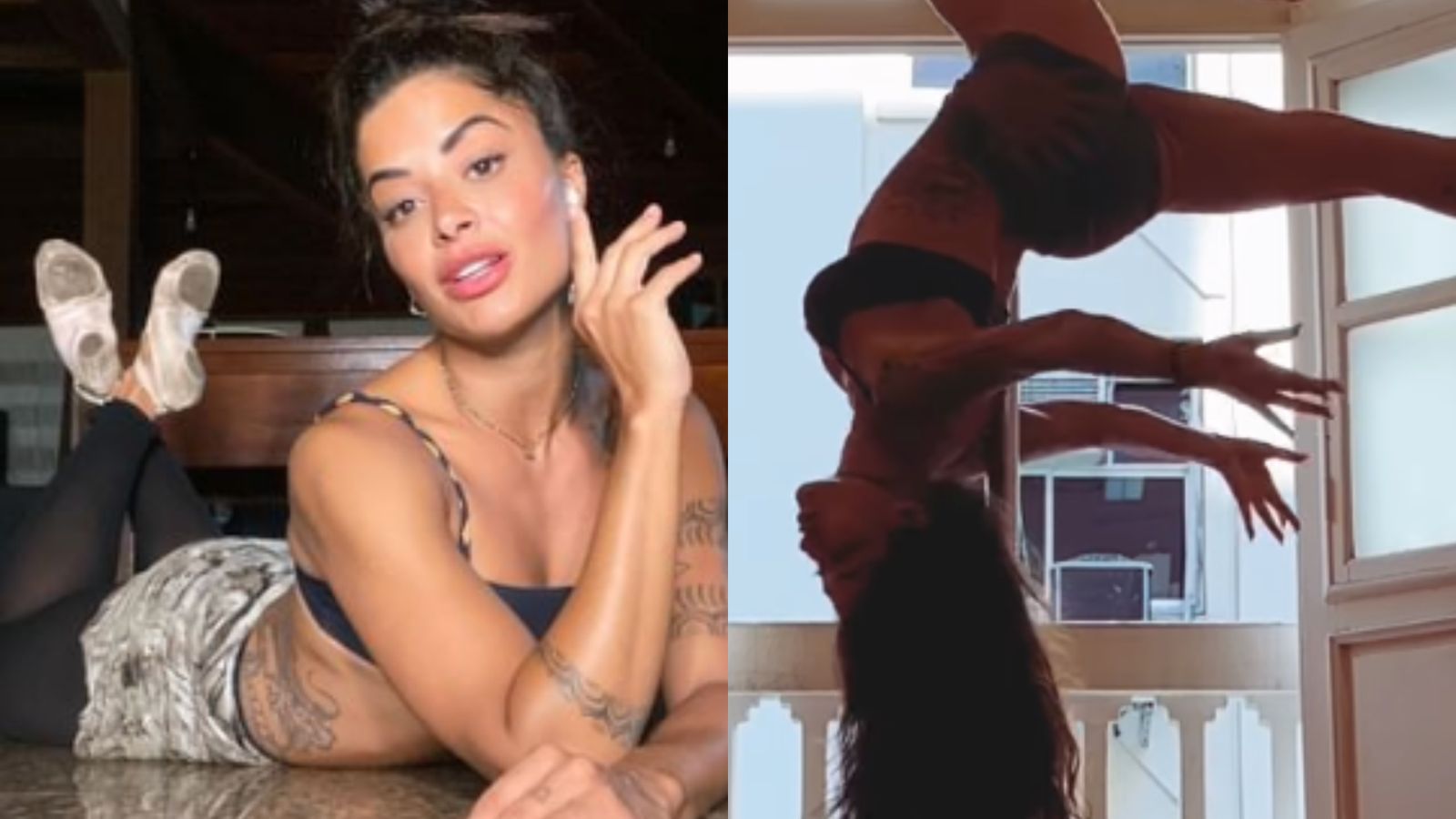 De conjuntinho micro, Aline Campos dá show de beleza no Pole Dance: ‘Surreal’