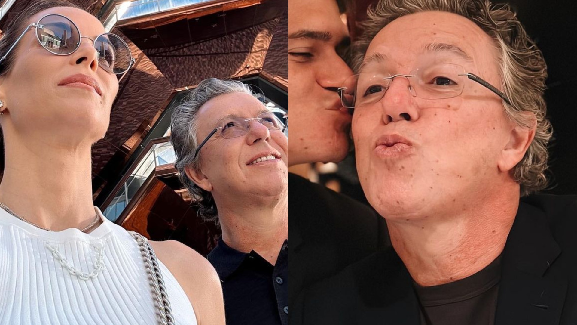 Ana Furtado compartilha clique inédito do irmão de Boninho: ”Parceiro”