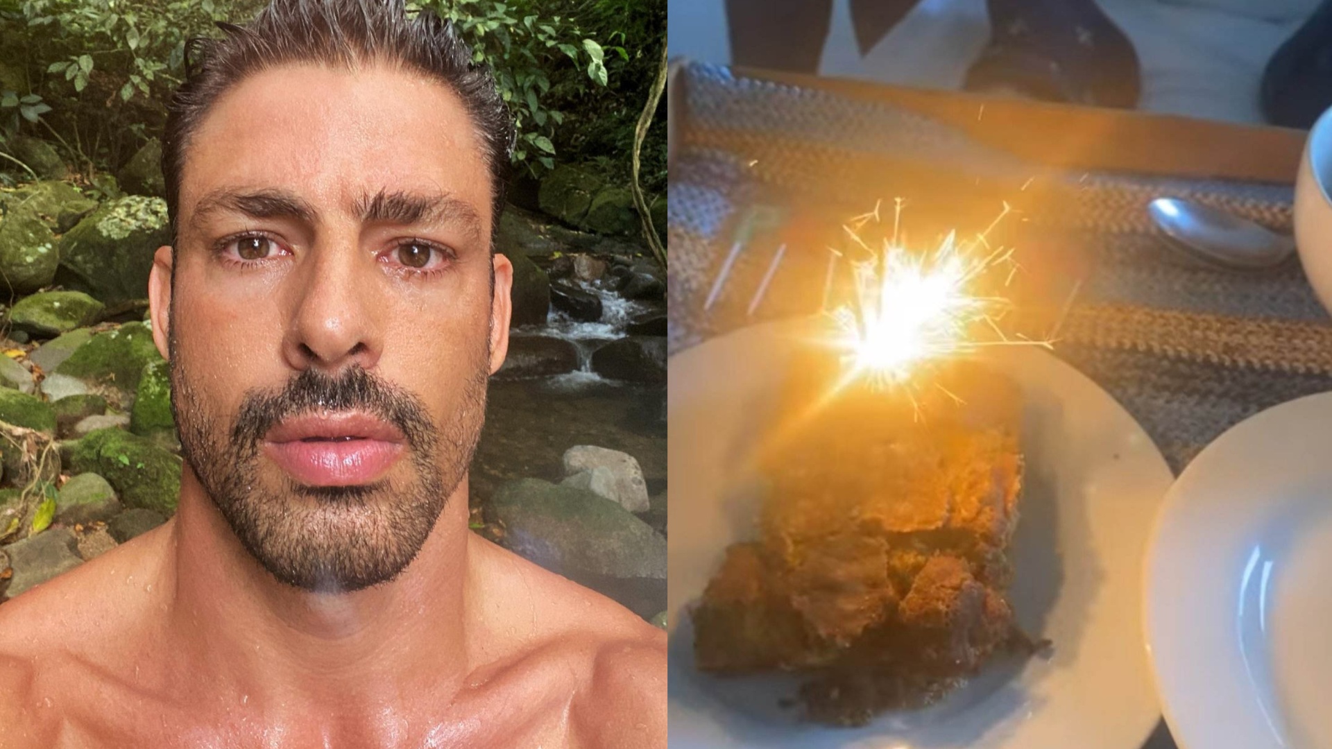 Cauã Reymond ganha surpresa de aniversário e mostra comemoração inusitada: ‘Amor’