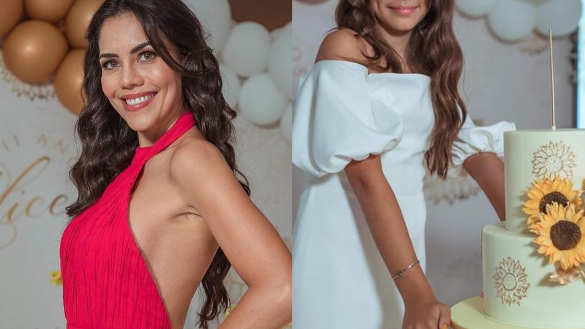 Em sua mansão, Daniela Albuquerque dá festão para filha mais velha