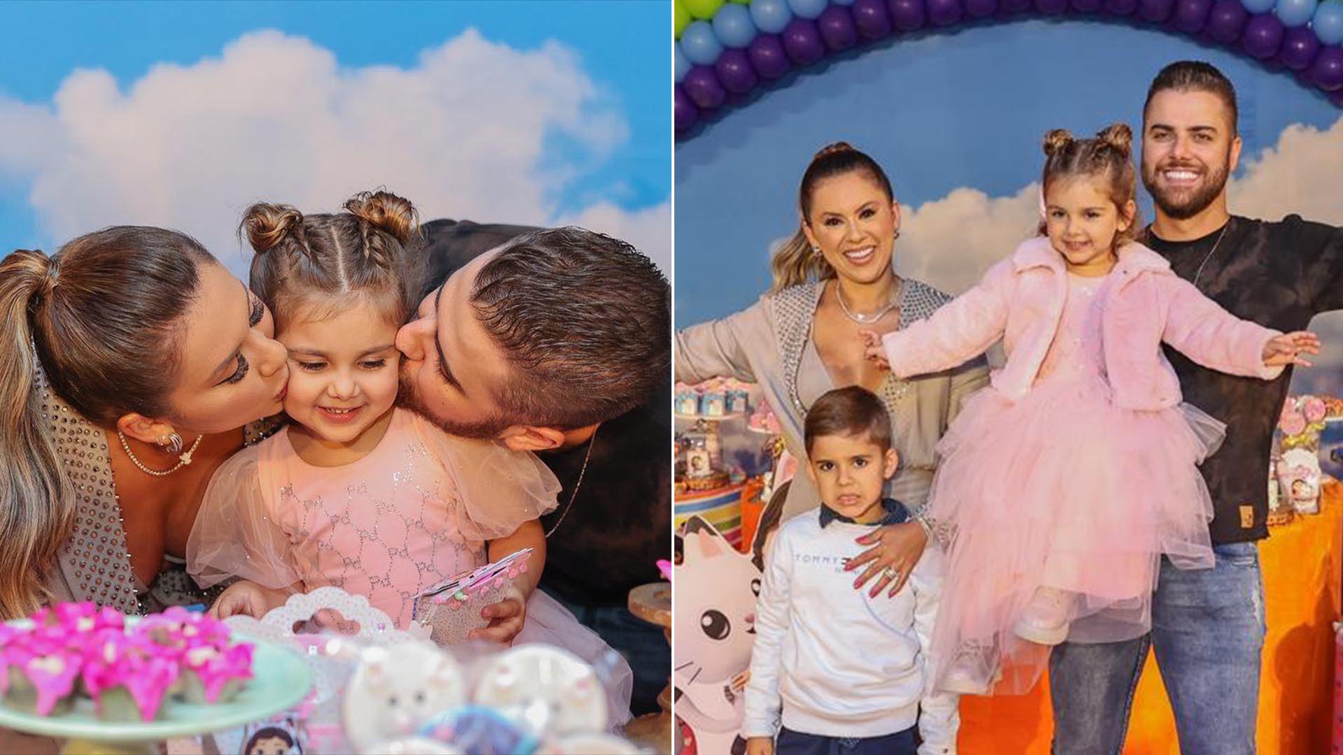 Filha caçula de Zé Neto e Natália Toscano ganha festa luxuosa no interior de São Paulo