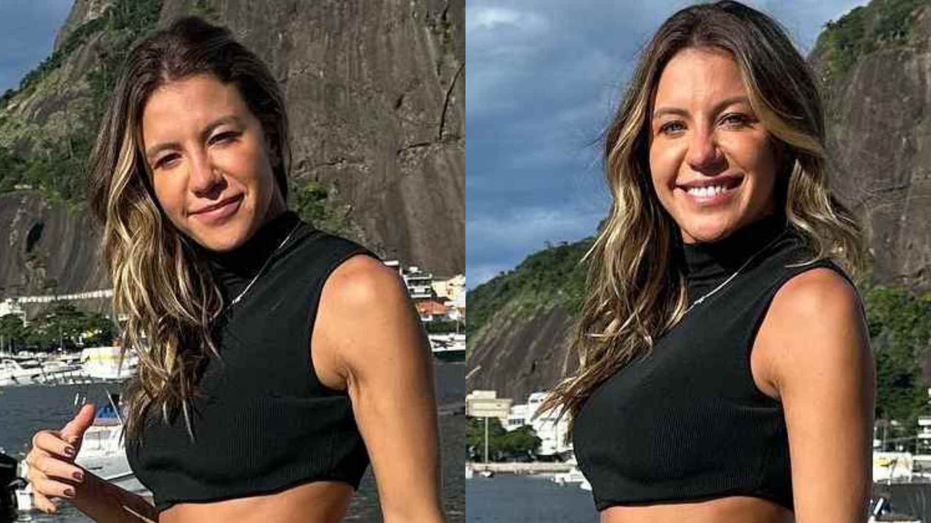 De top e saia, Bárbara Coelho impressiona ao exibir cintura fininha: “É muita beleza”