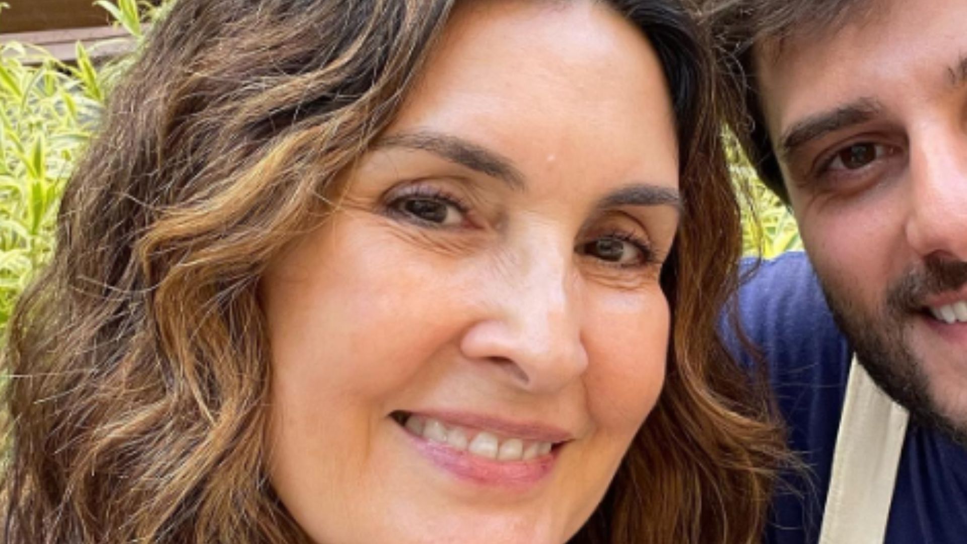 Fátima Bernardes posta clique raro com sobrinho de William Bonner e beleza chama atenção: “Gato”
