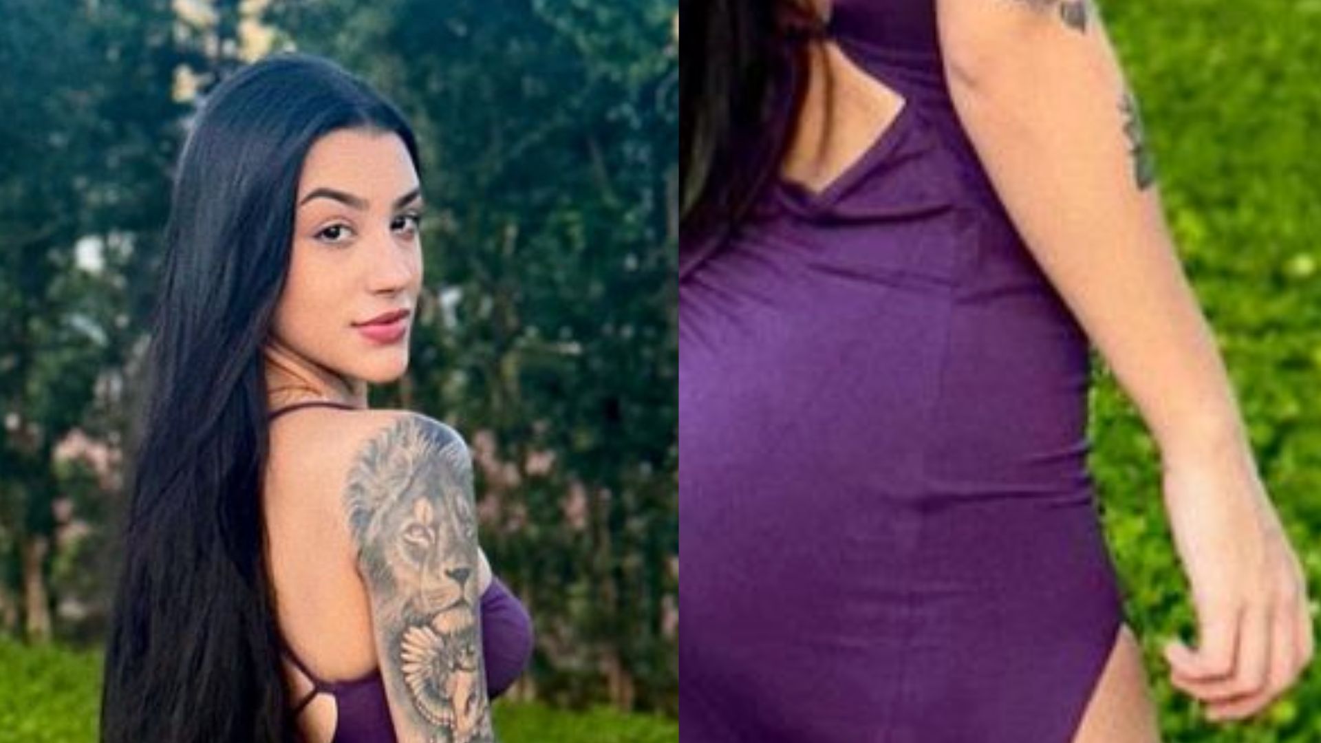 Bia Miranda escandaliza com fenda até a virilha no aniversário do namorado