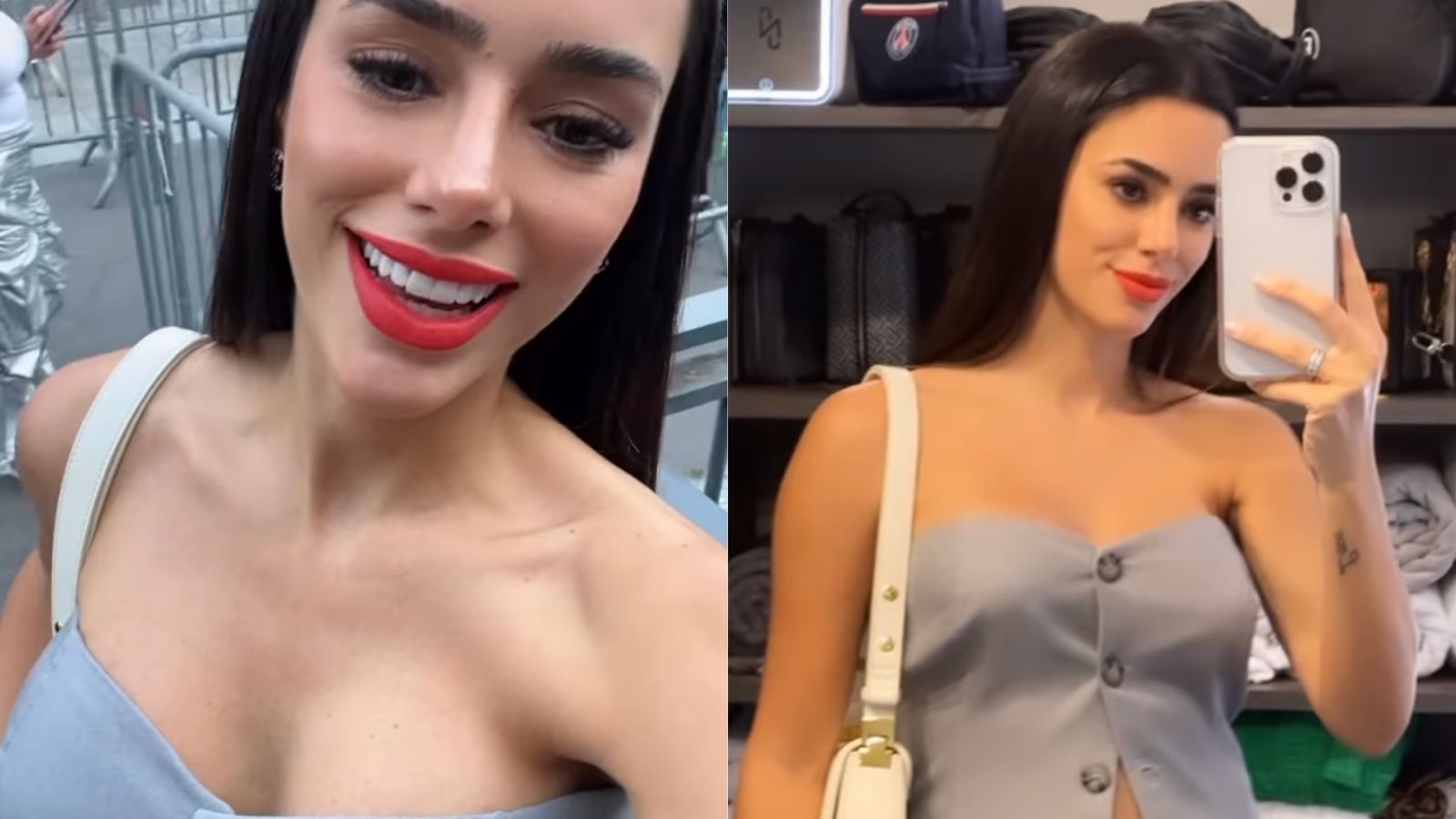Grávida, Bruna Biancardi exibe barriguinha em look para curtir show da Beyoncé