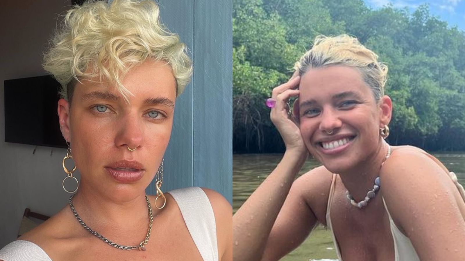 De biquíni, Bruna Linzmeyer ostenta beleza natural em banho de rio: “Belissíma”