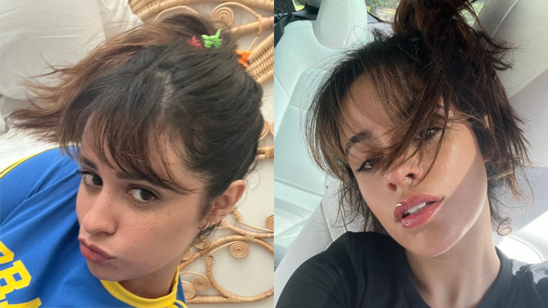 Camila Cabello sensualiza com camisa do Brasil: ‘Garotas gostosas’
