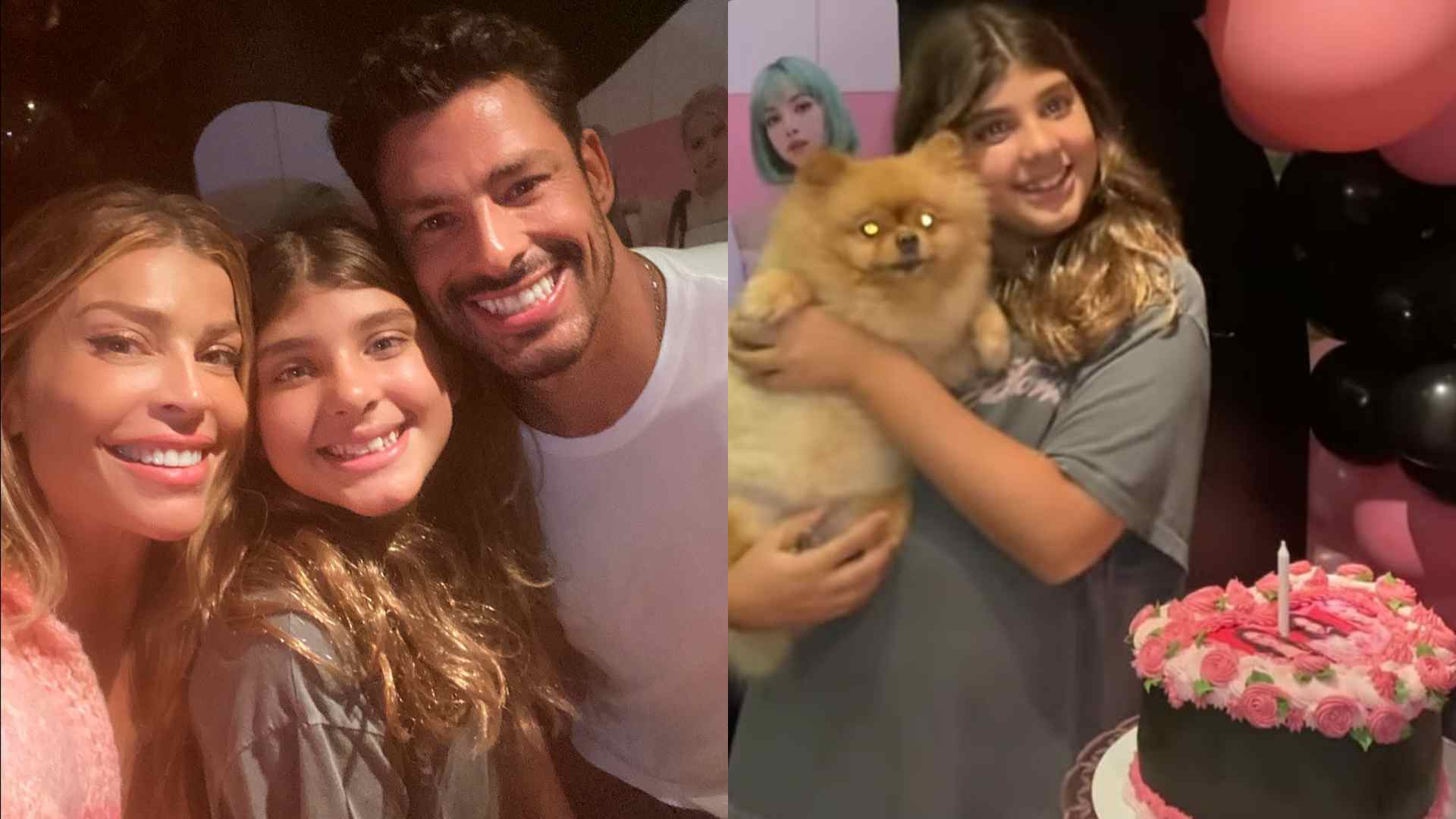 Cauã Reymond e Grazi Massafera se reúnem no aniversário da filha: “Maior amor do mundo”