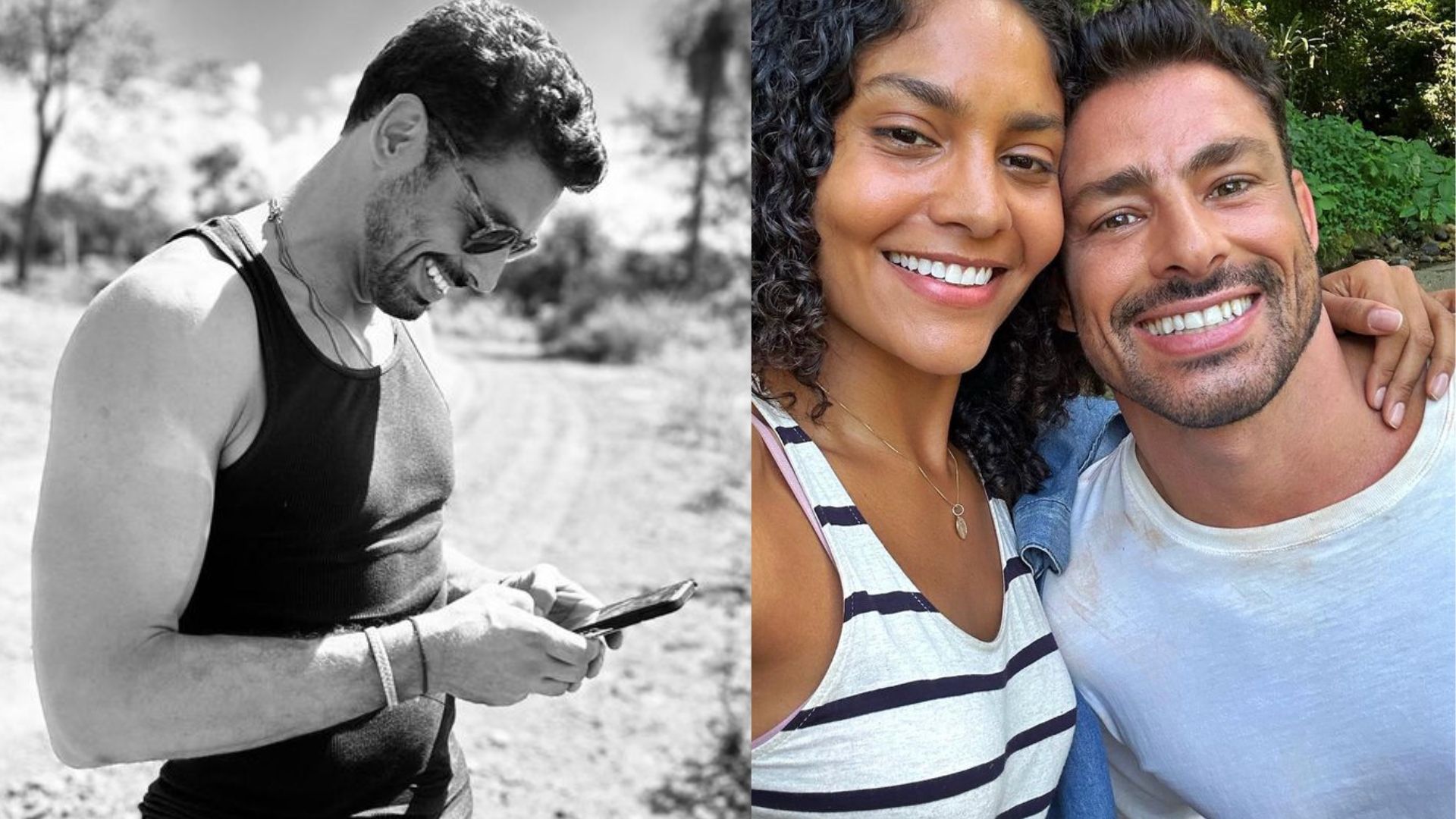 Cauã Reymond exibe fotos dos bastidores de ‘Terra e Paixão’: ”Quem tá acompanhando?”